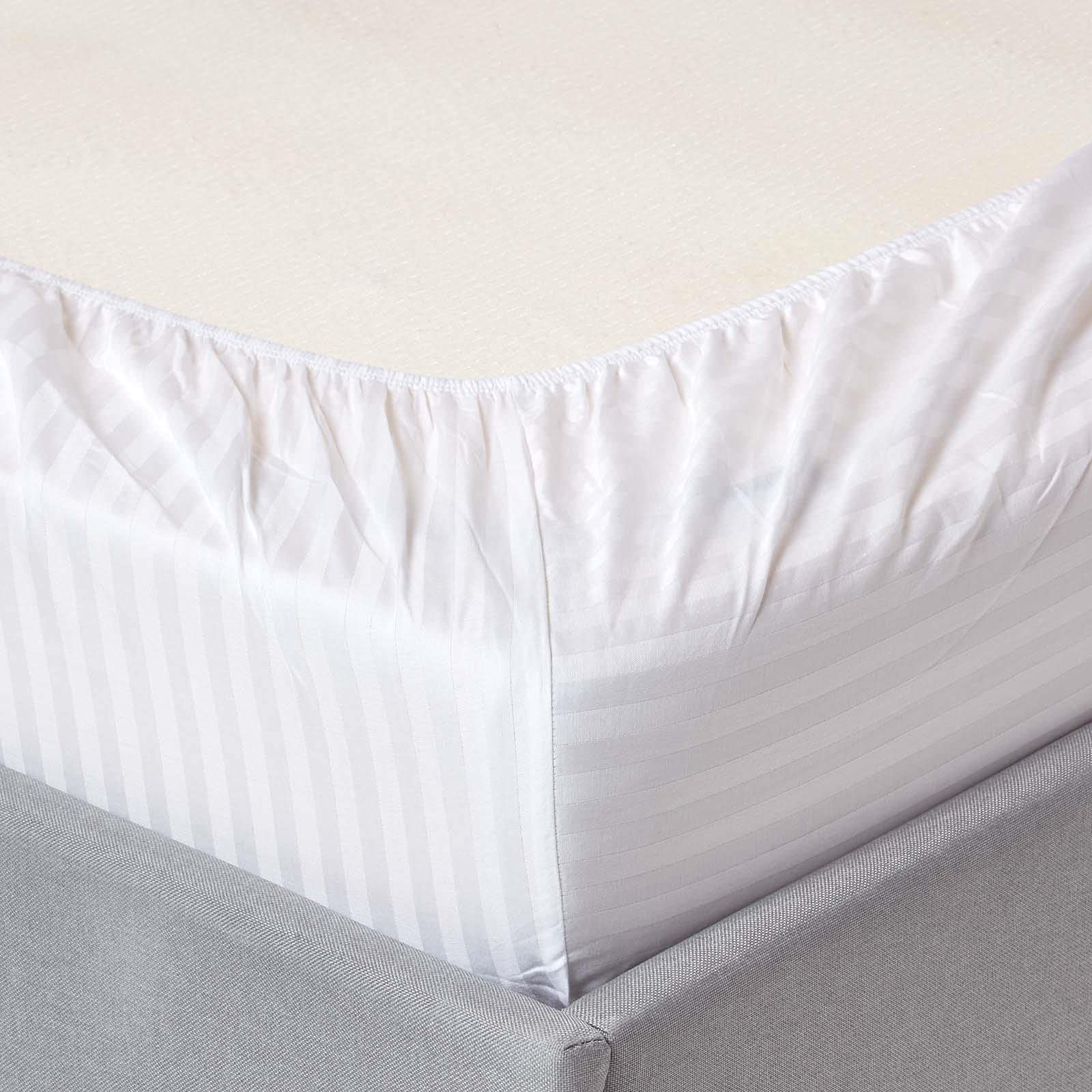 HOMESCAPES Drap Housse bébé 60x120 cm - Lot de 2, Draps de lit en Percale de Coton 330 Fils, Oeko Tex, Jupe élastique, Coloris Blanc