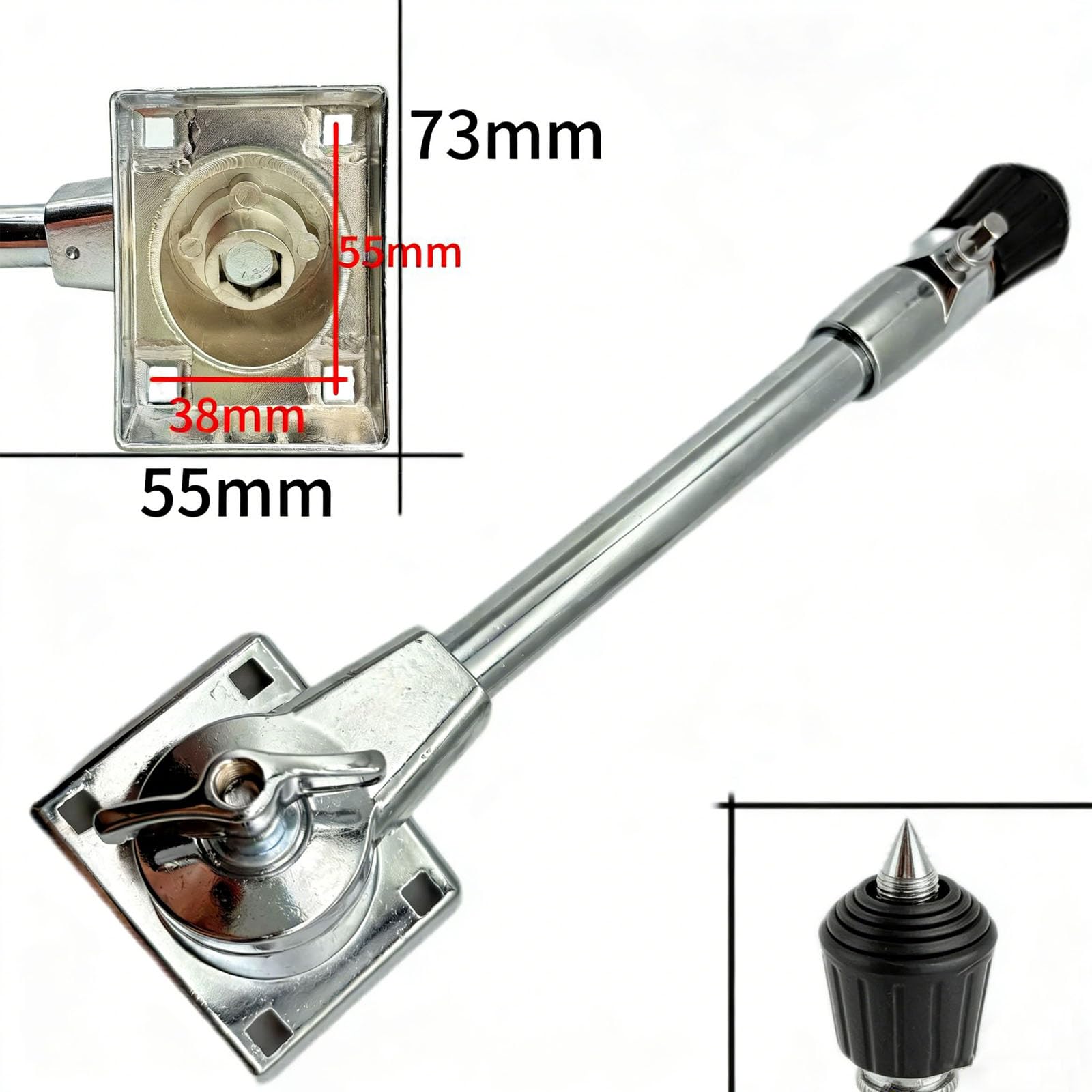 2 Stück rutschfeste Bassdrum Füße, Instrumentenzubehör mit rutschfester Basis, perfekt für professionelle und Anfänger Schlagzeuger Untere Percussion Instrumententeile