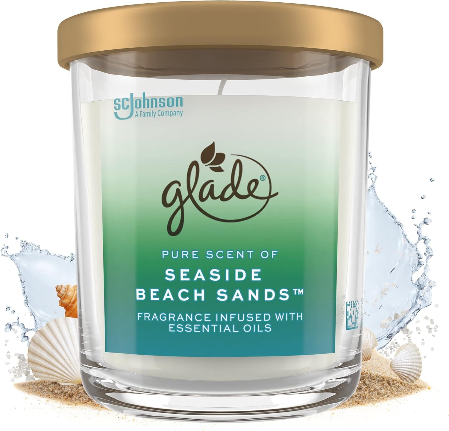 Glade Candle Jar, Large Candle Infused with Essential Oils