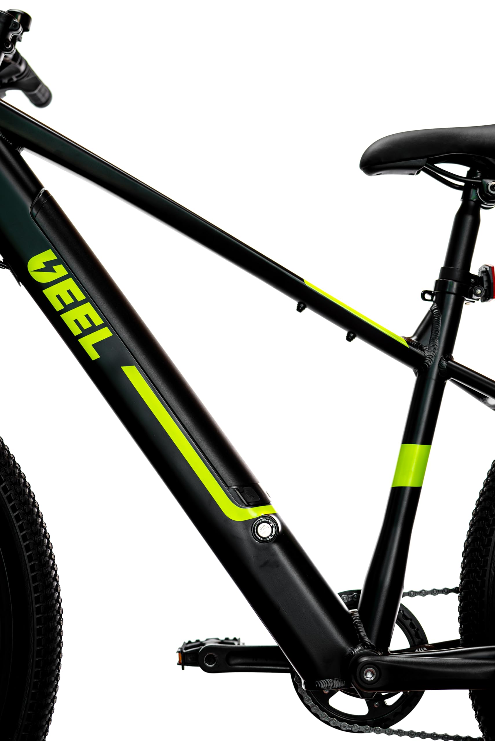 E-Bike Rockblazer 25 BlackGreen, Bicicletta Elettrica, Motore 250W, Fino a 25 Km/h, Batteria estraibile 36V 10.4Ah, Autonomia fino a 60 km, Cambio Shimano 8 marce, Ruote da 29’’ con freni a disco
