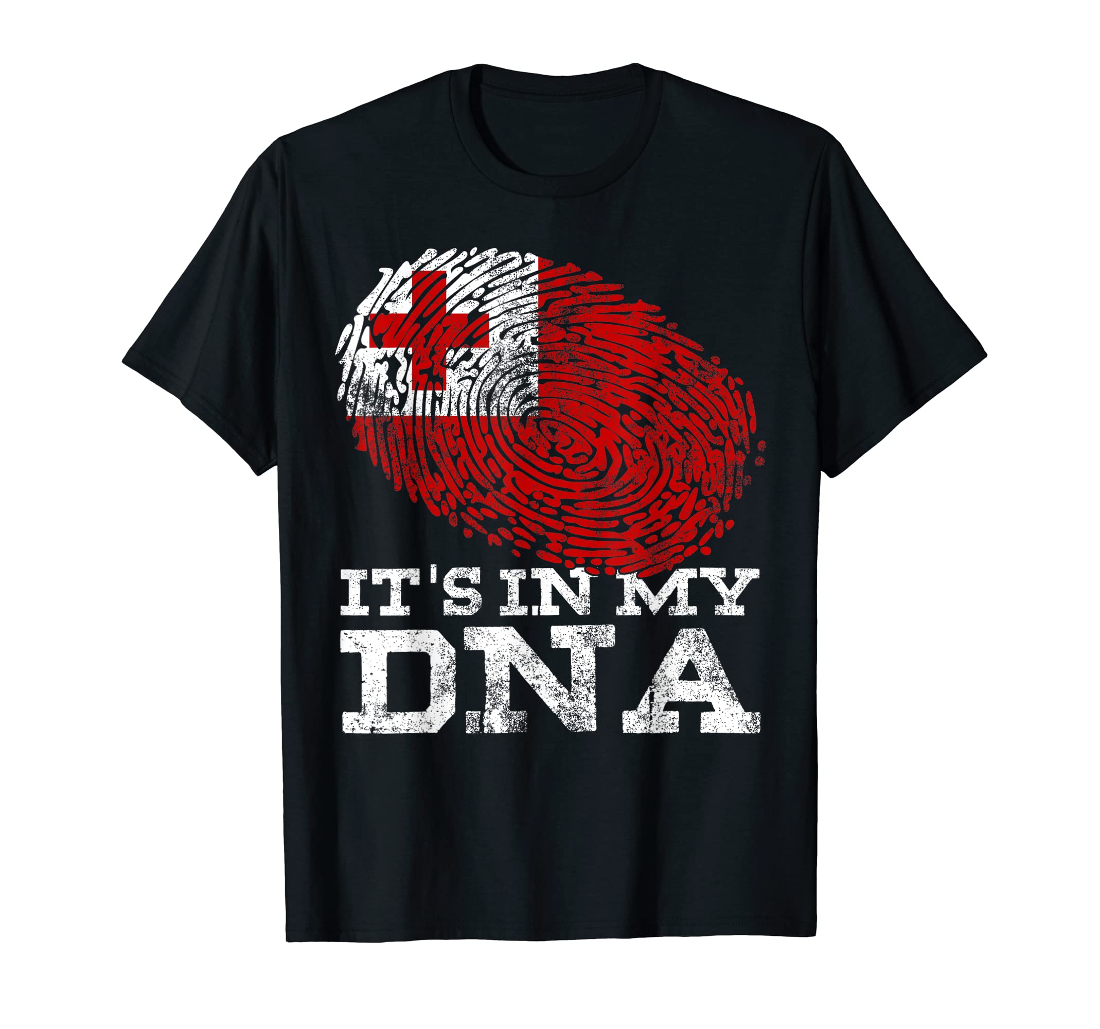 Funny Tongan Gifts Idea Tonga Graphic ApparelIt's In My DNA Tonga Country Flag Genes Vintage Tongan T-Shirt