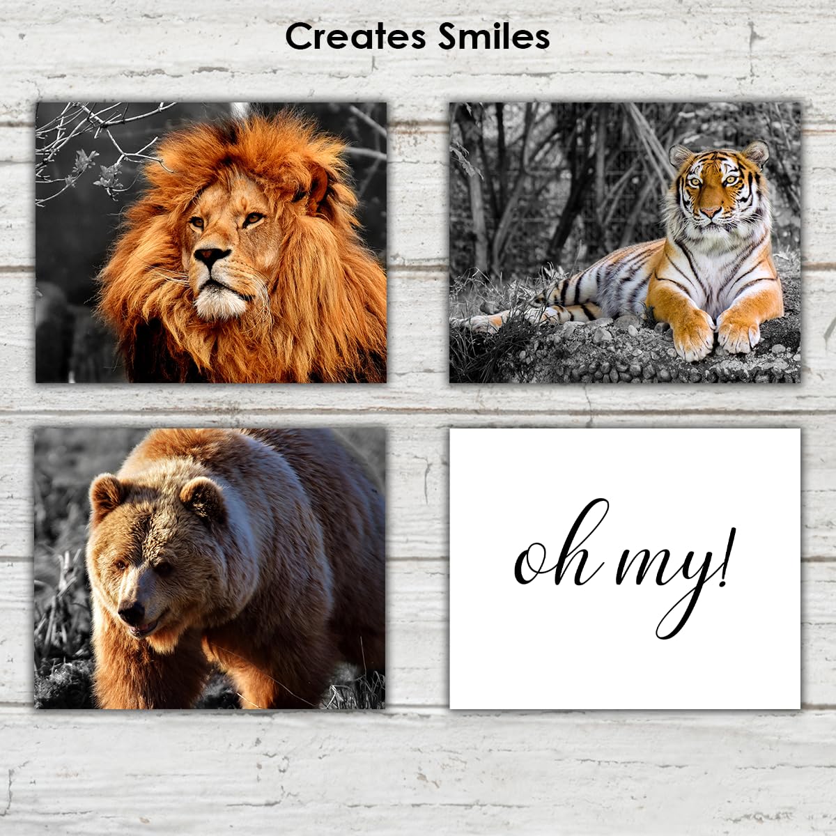 Lions And Tigers And Bears Art