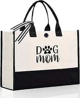 Dog Mom Gifts, Dog Lovers Gifts for Women- Canvas Tote Bag- Dog Mom Gifts for Women, Gifts for Dog Lovers, Dog Gifts for Women, Dog Lover Gifts