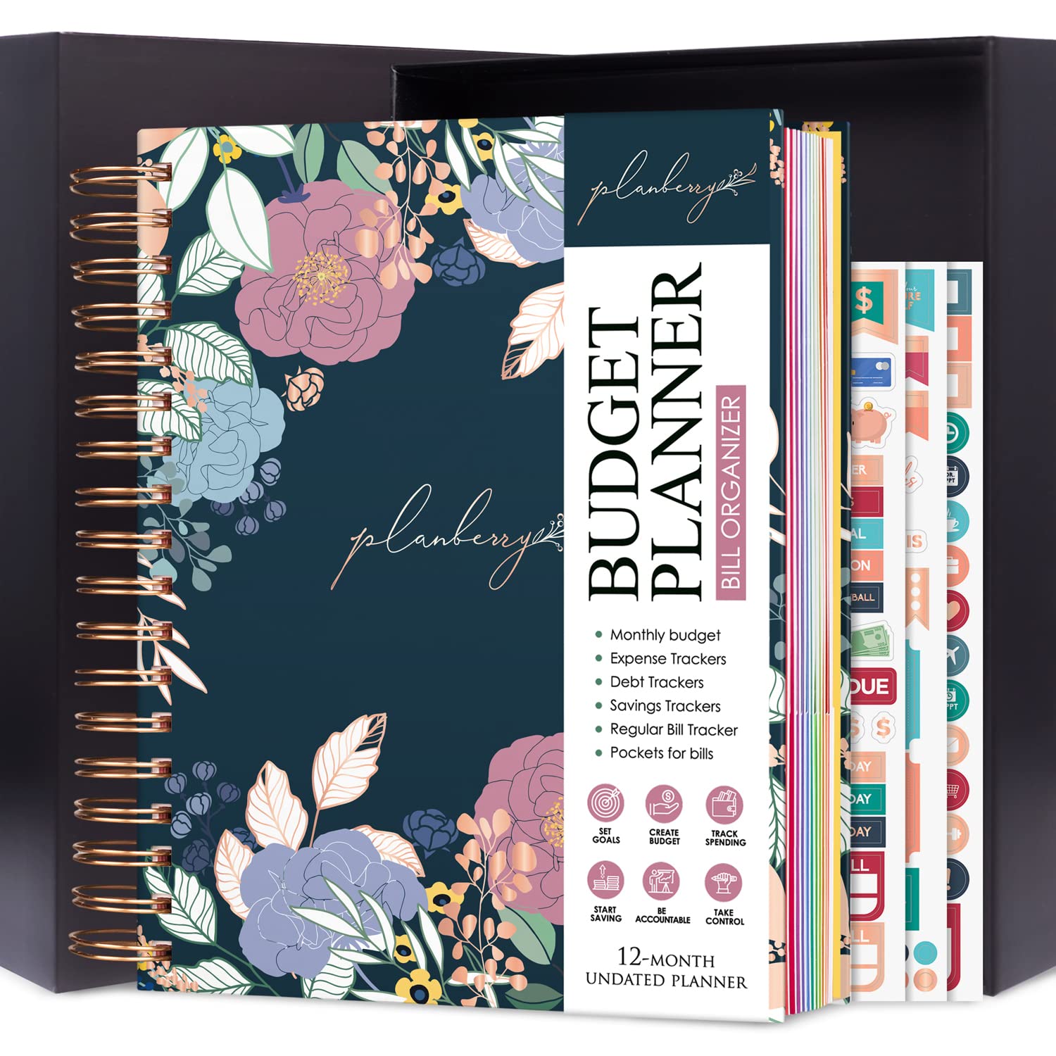 Amazon.com : PLANBERRY Large Budget Planner & Monthly Bill Organizer ...