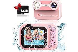 Omzer Small Digital Camera Waterproof Kids: Underwater Digital Cameras for Kids 10Ft