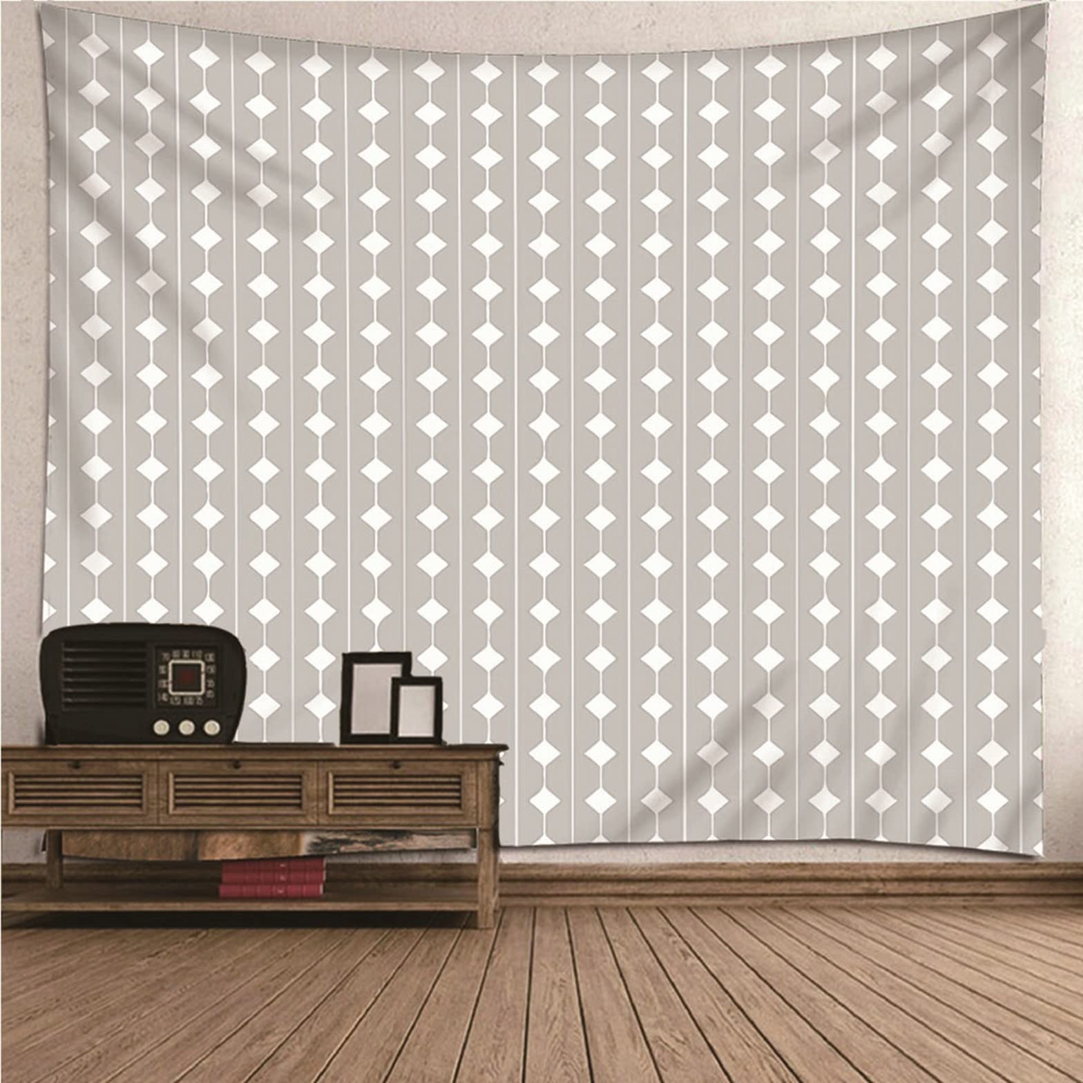 Ethereval Large Tapestry Nature For Bedroom Aesthetic Simple Geometric Pattern Theme Men Gray Wall Hangings Fabric Decorations 260x240cm