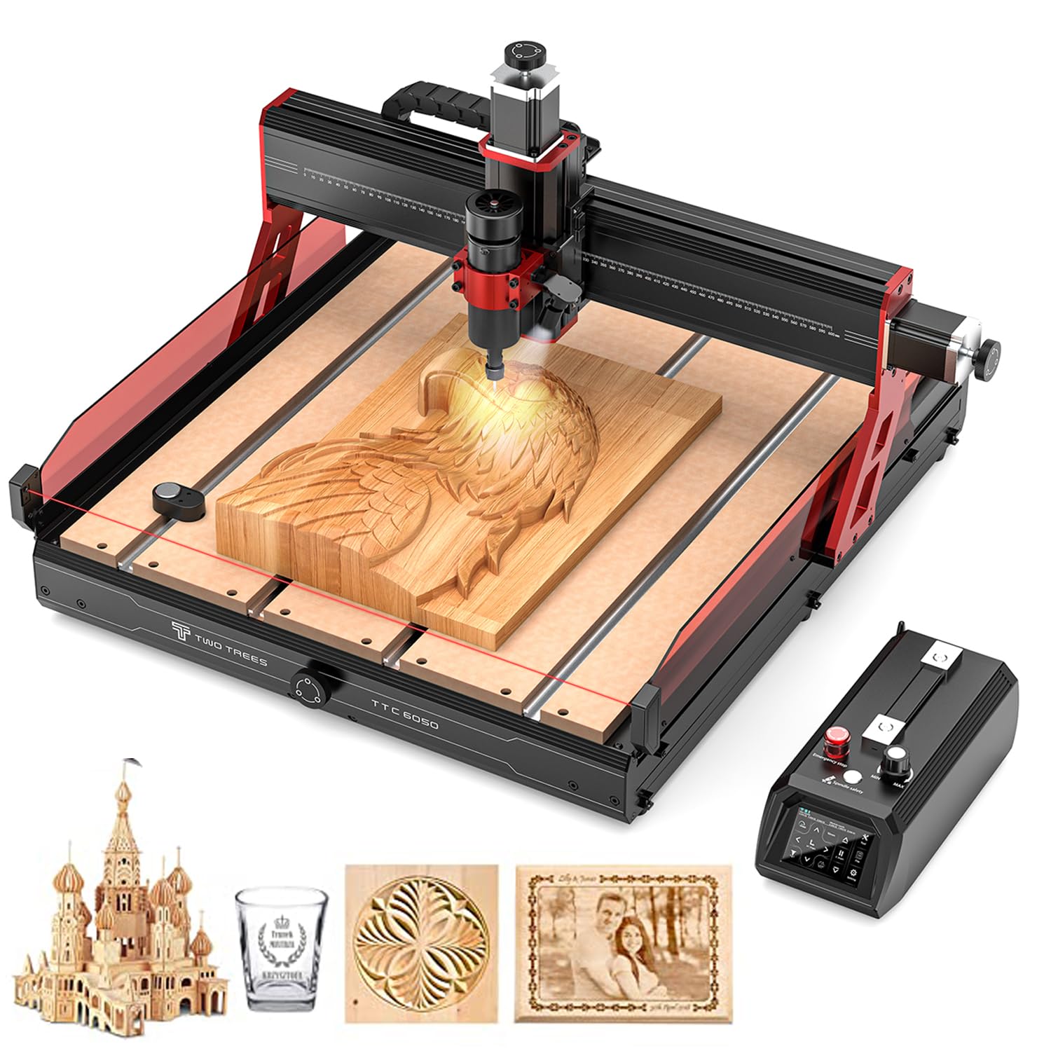 Twotrees CNC TTC6050 CNC Router Machine,Upgraded 3-Axis Engraving