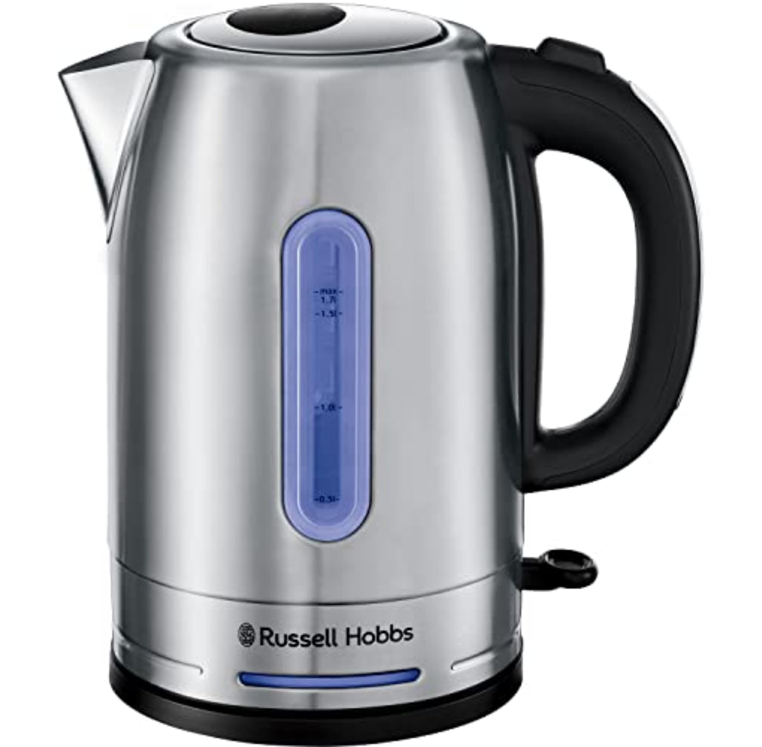Electric Kettle (For Hot Water, Tea or Coffee, 1.7L, Brushed stainless steel, Quiet boil technology, Rapid Boil, Perfect pour) Quiet Boil 26300