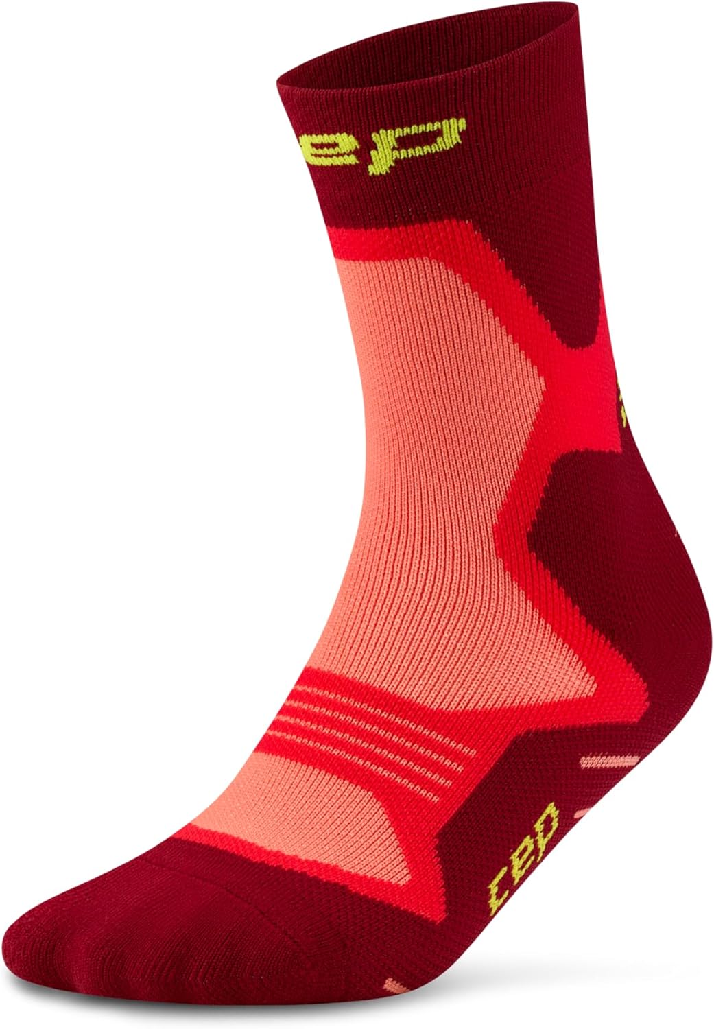 CEP Core Run Cushion Mid Cut Compression Socks - Plush Blister-Free Running Socks for Men & Women with Achilles Stabilization