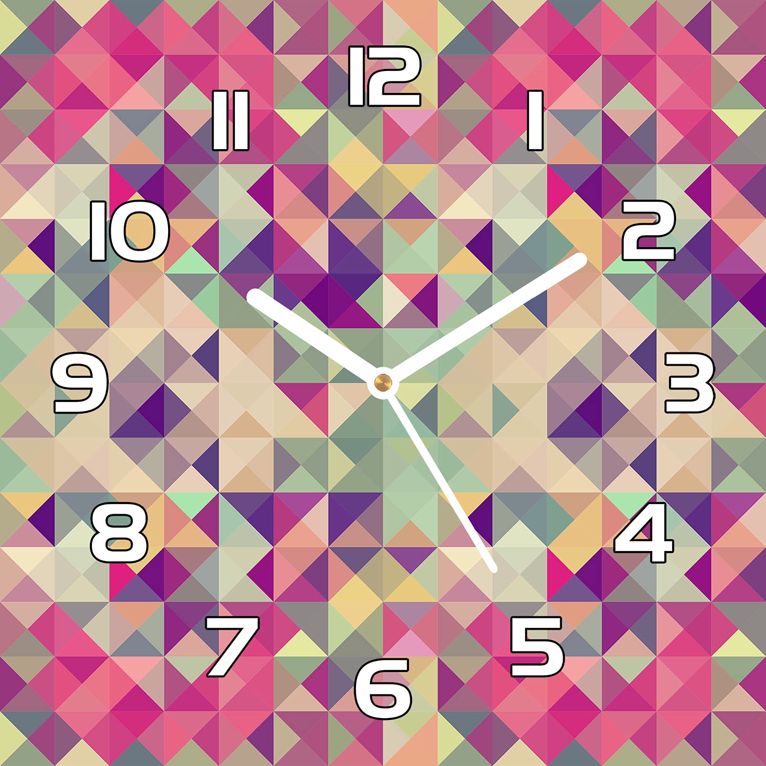 Horloge murale 30x30 cm Coloray : lisibilité maximale et entretien facile en verre