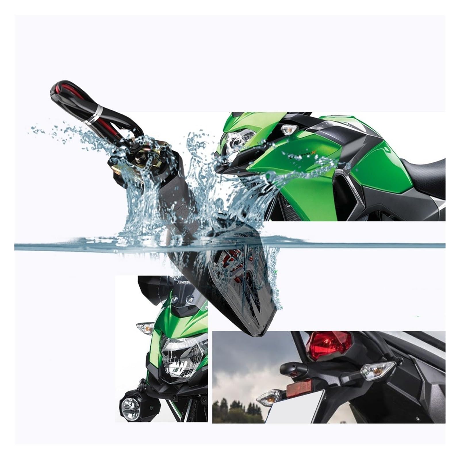 Indicatori di Direzione Indicatore di direzione per KAW&ASAKI Z400 Z650 Z800 Z900 Z1000 Z250 Z300 ver&sys X300 1000 650 KLR Ni&nja 125 Z250SL Indicatori di direzione
