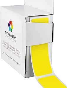 ChromaLabel 1 x 3 Inch All Purpose Permanent Color-Code Rectangle ...