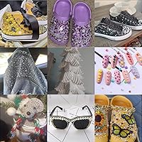 Vista 5 de Tingoons - Diamantes de imitación mixtos con parte trasera plana de 0.76 a 0.39 pulgadas, perlas semicirculares para manualidades, vasos, zapatos