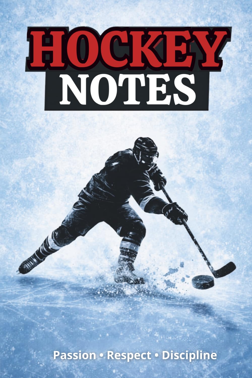 Hockey Notes: Carnet de notes - THÈME Hockey, Carnet de composition ligné pour enfants, 100 pages, 6"x9", 15,2 x 22,9 cm