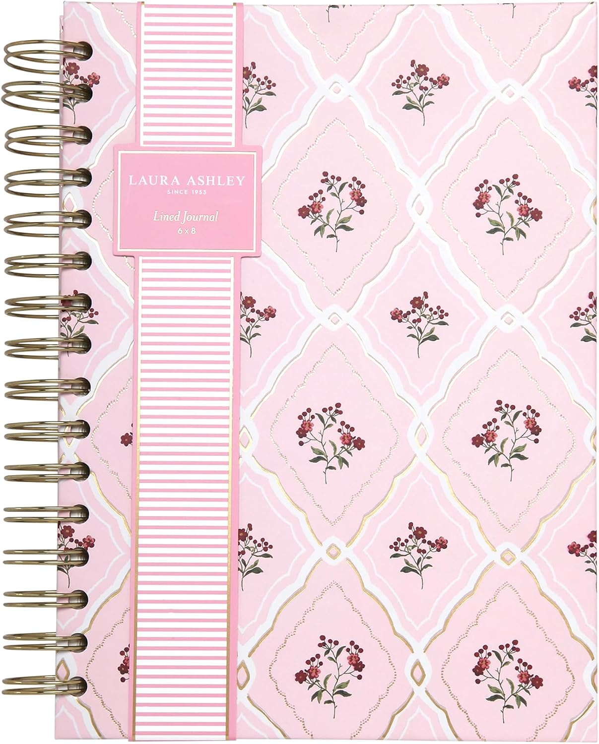 Laura Ashley A5 6x8 Hardcover Spiral Journal 256 Lined Pages for Women