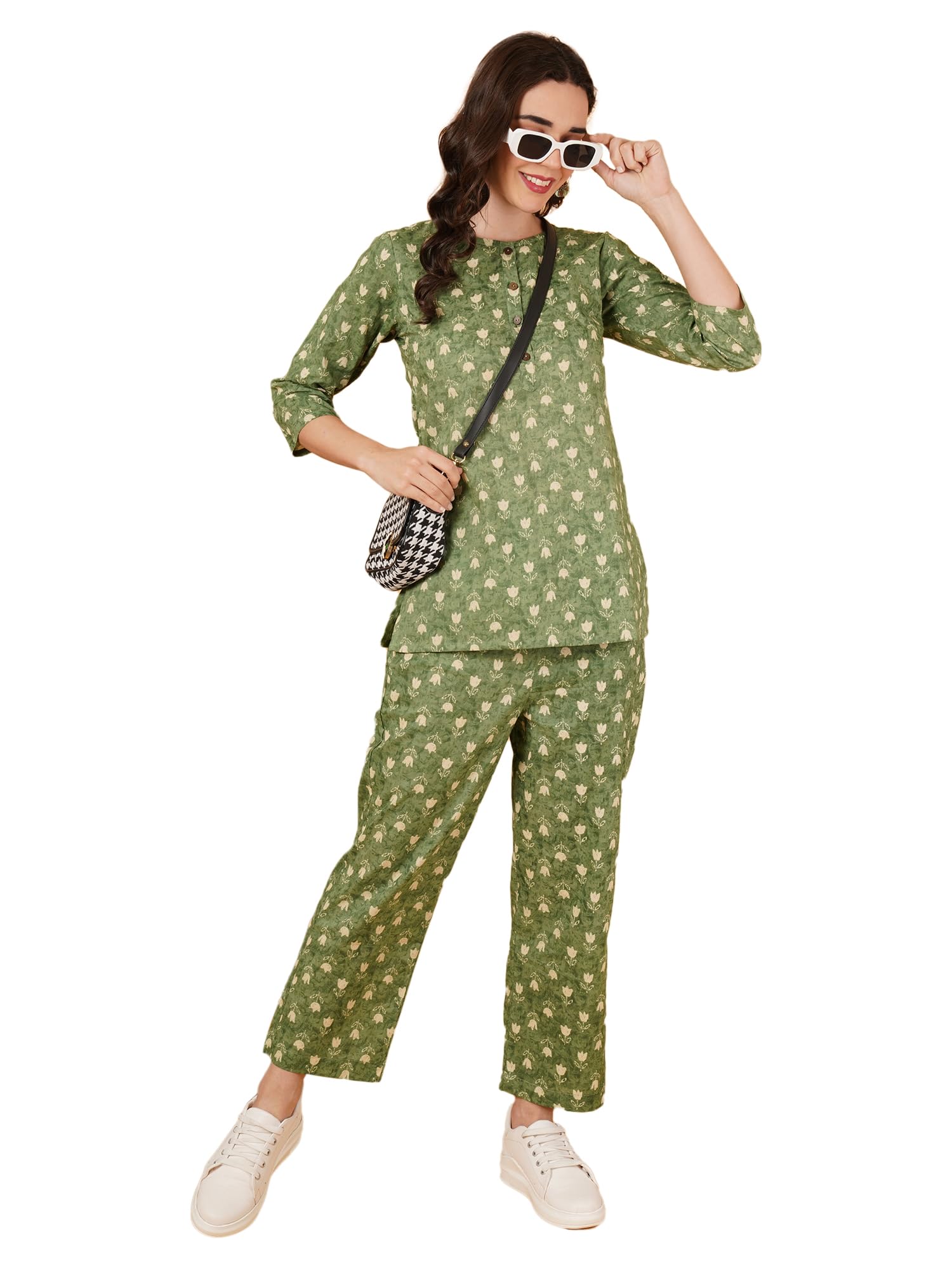 cotland fashions Premium Loungewear Cotton Co-Ord Set For Women-picture-40