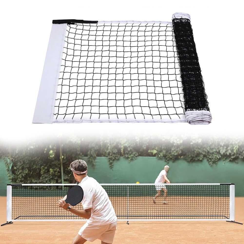 Pickleball-Netz, 6,7 x 0,9 m, hergestellt aus Nylon und Polyester für Widerstandsfähigkeit in Außen- und Innenumgebungen