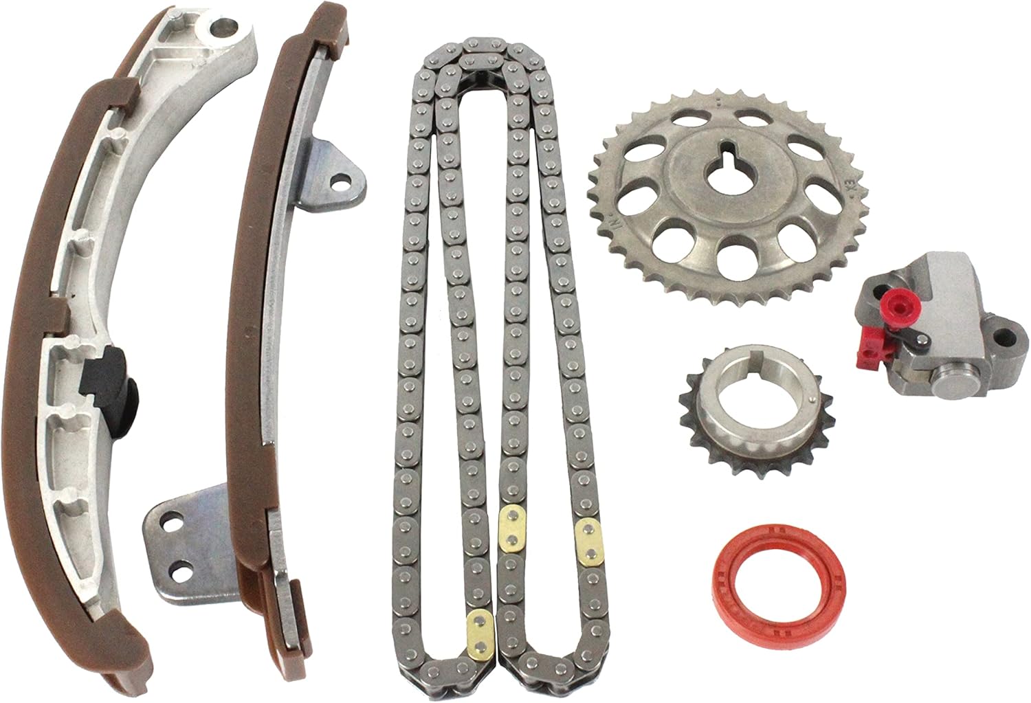 DNJ TK949WP Timing Chain Kit for 2000-2018 Scion, Toyota Echo, Prius, xA 1.5L L4 16V DOHC 1497cc