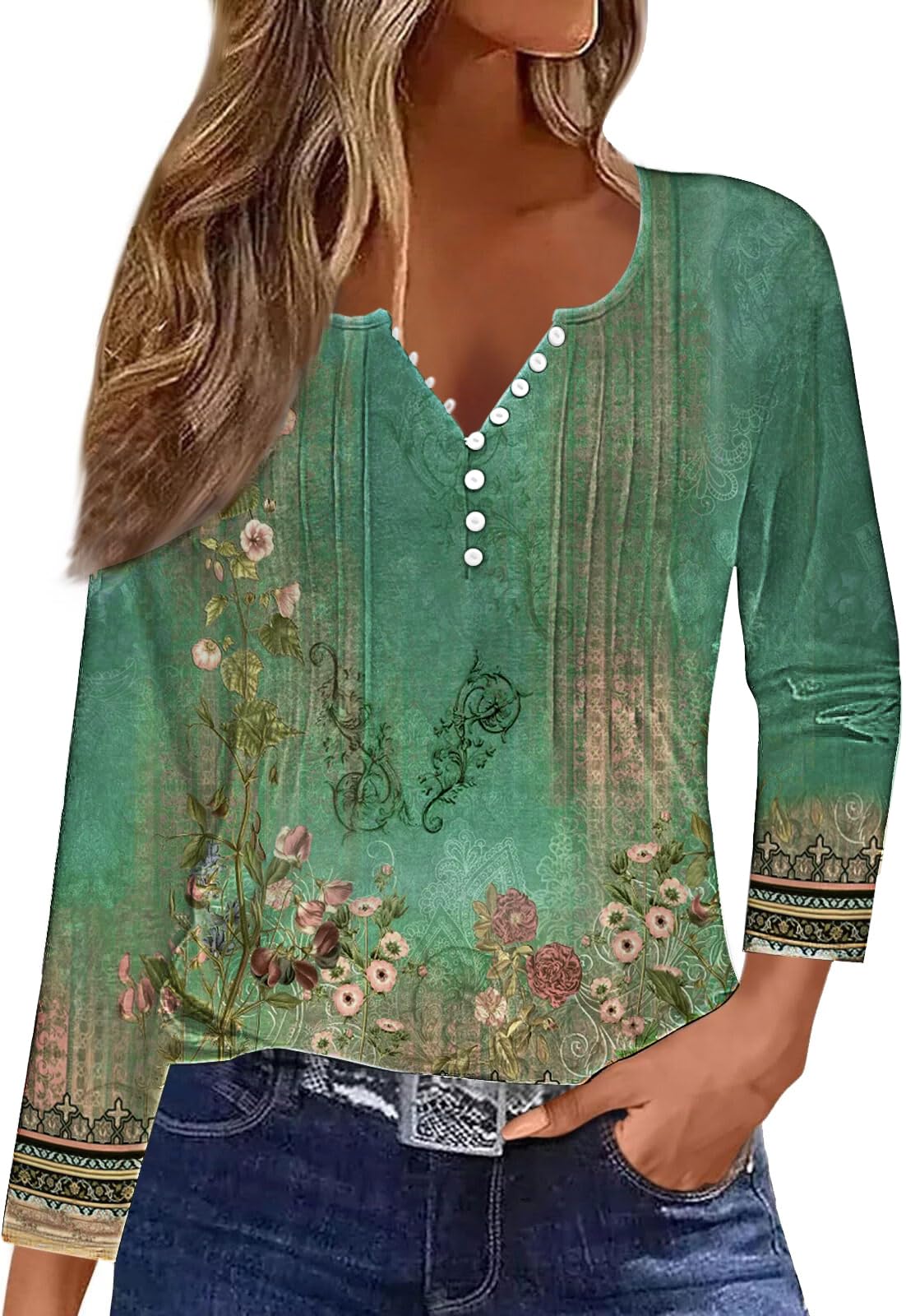 DisamerWomens T Shirts 2025 Fashion Tops Long Sleeve Pleated Dressy Casual Button Down Blouses Fall Clothes