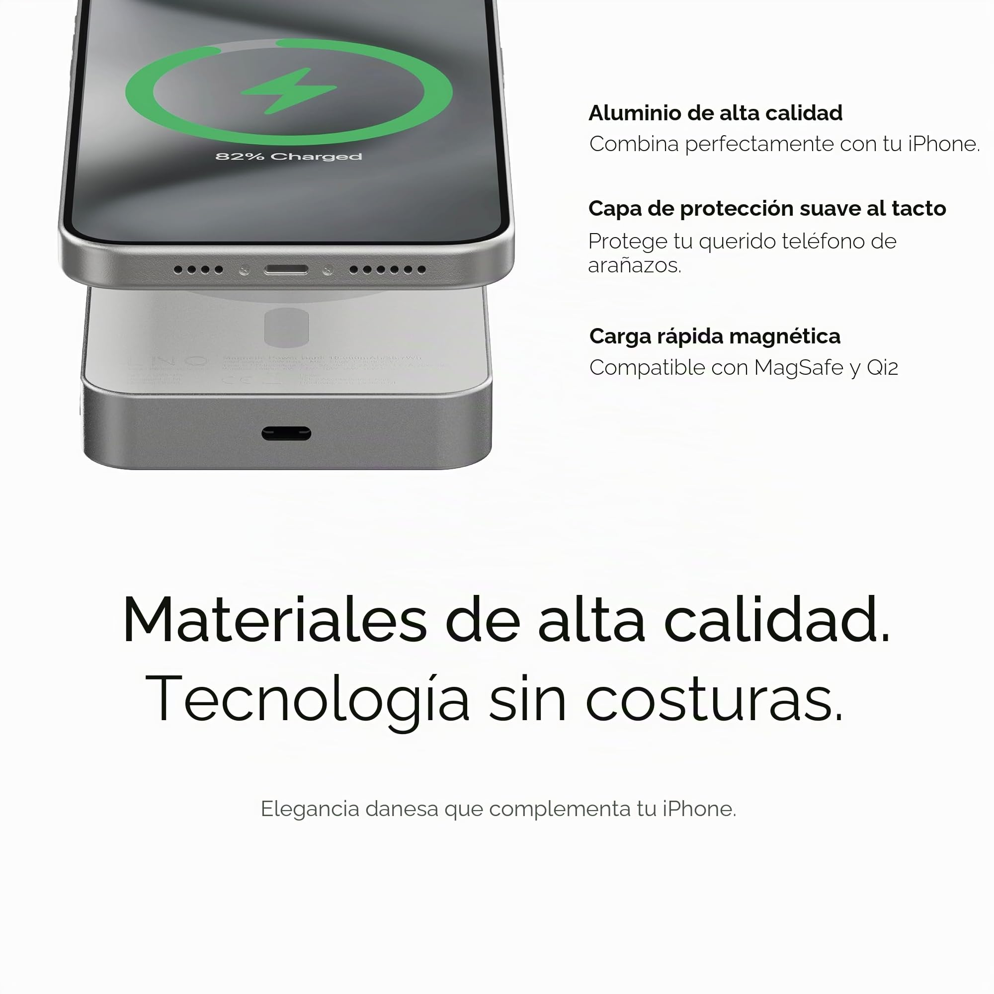LINQ - Batería Externa magnética inalámbrica de 10.000 mAh
