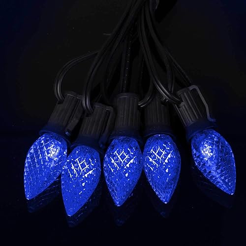 Vista 2 de Brightown - Bombilla LED C7 de repuesto para tira de luces de Navidad Azul