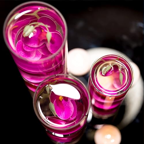 Miniatura 10 de Artificial Rose Vase Fillers with Floating Candles Clear Water Beads and Clear Vase Filler for Table Centerpiece Wedding Party Home Bar Restaurant