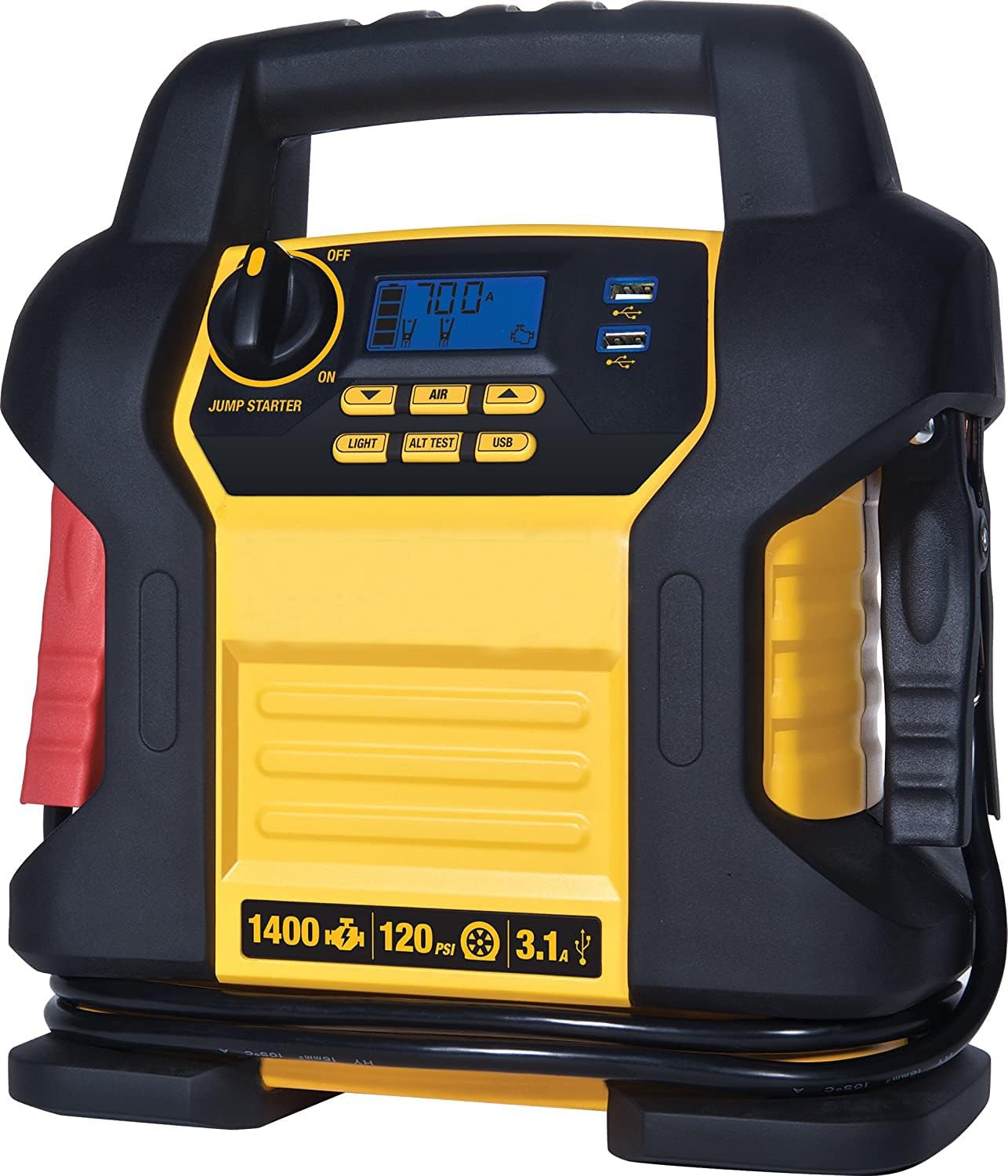 Jump Starter with Air Compressor, Digital Portable Power