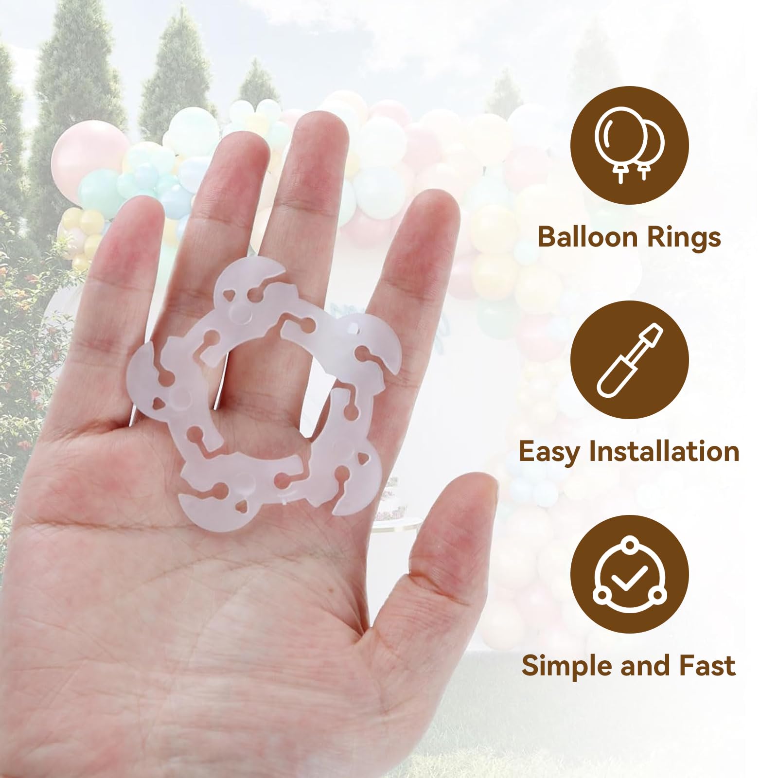 Gvolatee 4 Pz Supporto per Palloncino - Porta Palloncini, Aste per
