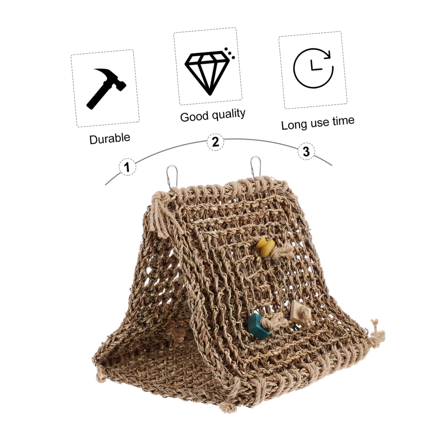 SUPVOX Hamac Suspendu pour Oiseaux Nichoir pour Perroquet Abri de Cage Maison pour Oiseaux Lit de Perroquet Plusieurs Styles