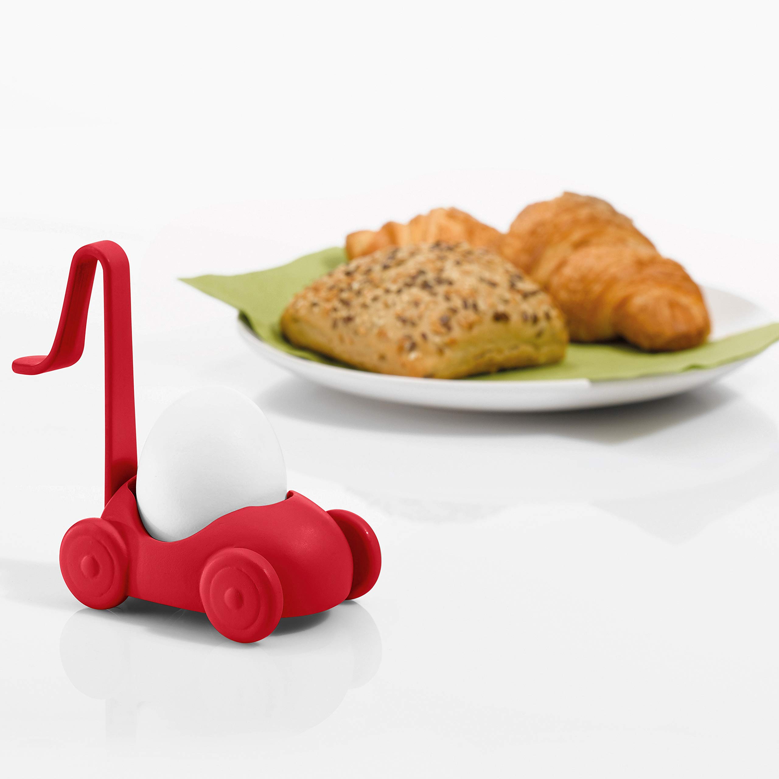 Coquetier Cuisson Buggy Koziol – Support Pour œufs Avec Crochet, Noir/moutarde, 4.3x10x8.9 Cm - 4