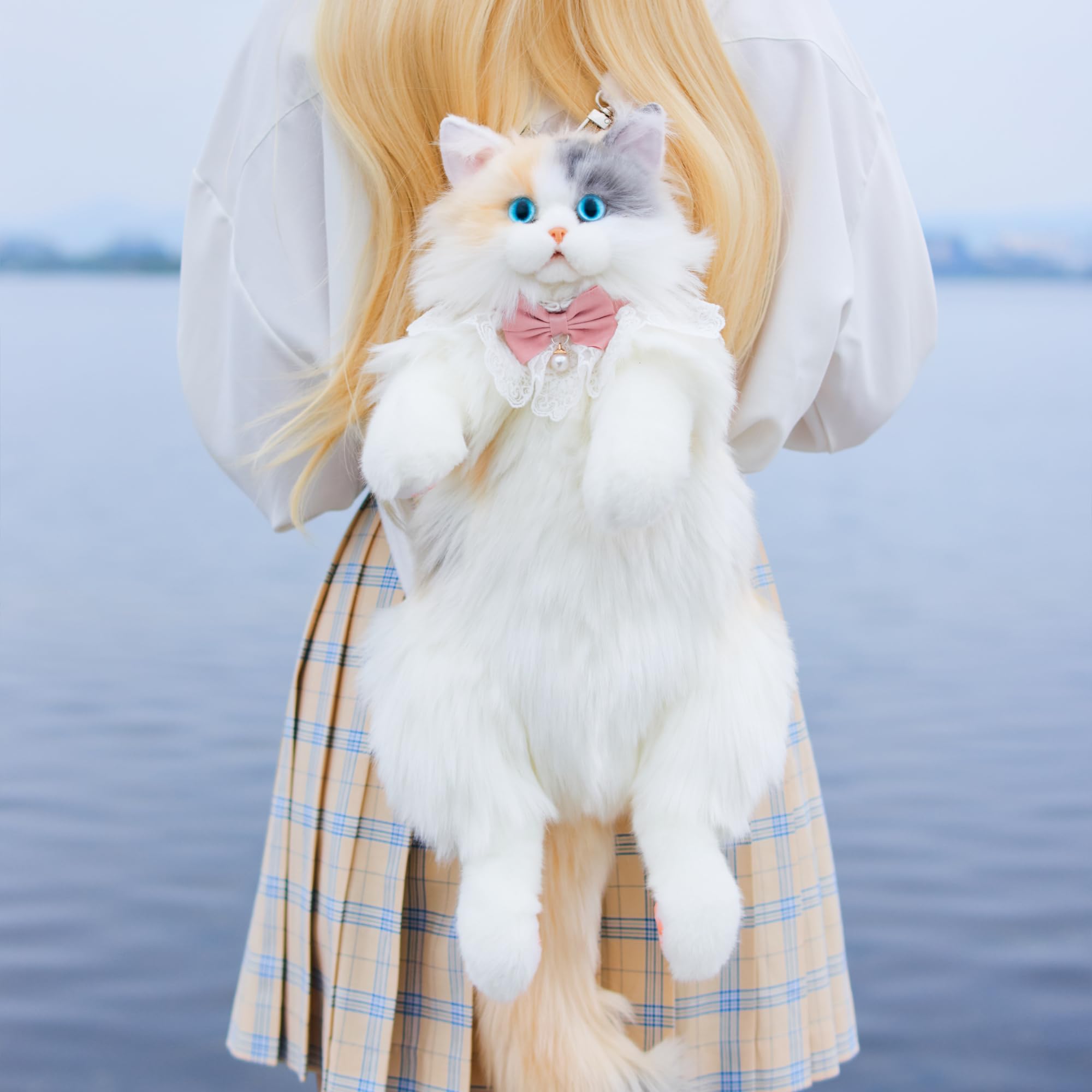 Amazon.co.jp: Chongker 猫ぬいぐるみ 本物そっくり - リアルな猫型 