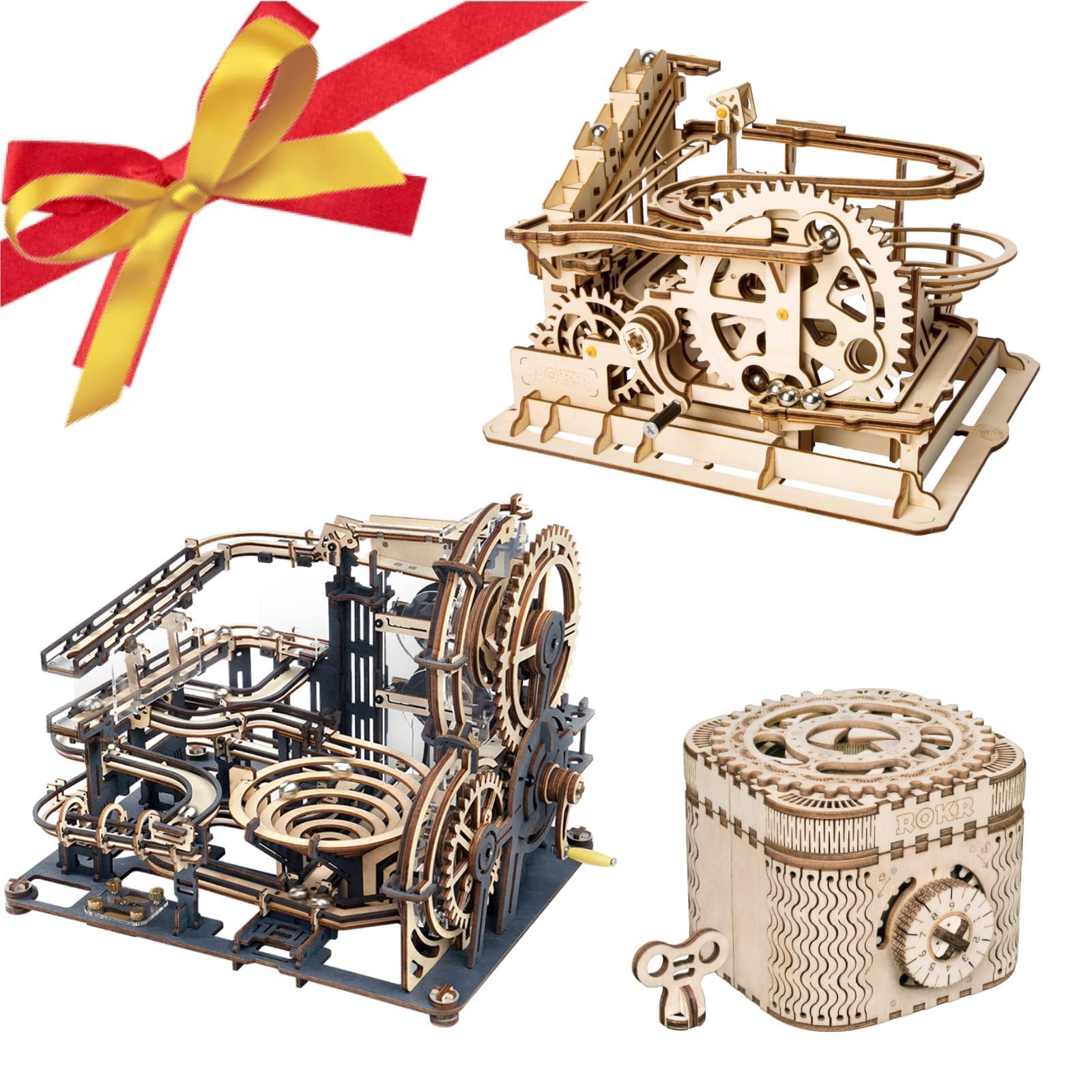 Amazon.com: ROKR 3D Wooden Puzzles for Adults Bundle - 2 Wooden