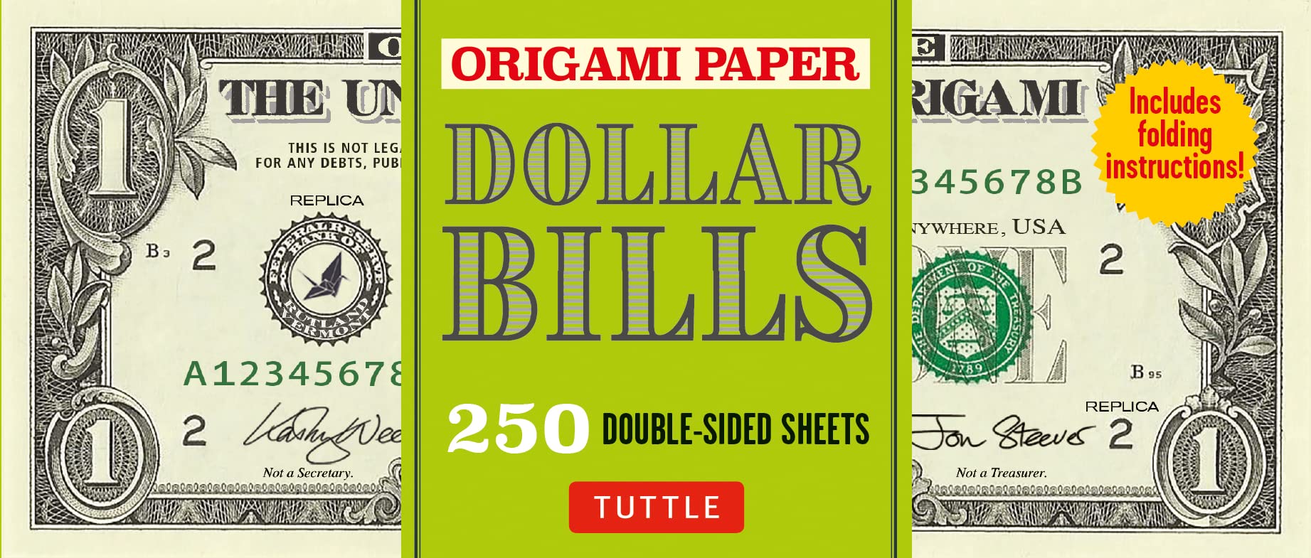 Origami Paper: Dollar Bills : Origami Paper; 250 Double-Sided Sheets ...