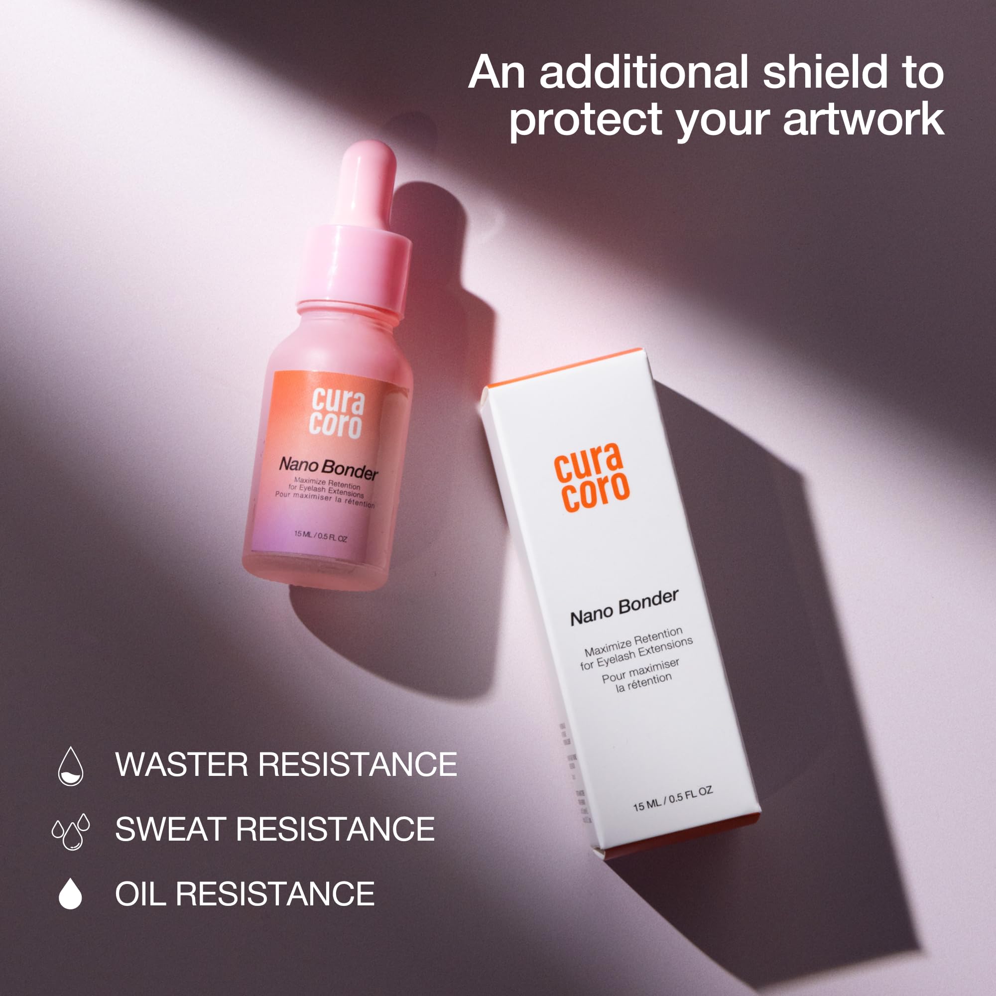 Curacoro Nano Lash Bonder Glue Accelerator & Lash Sealant 15ml