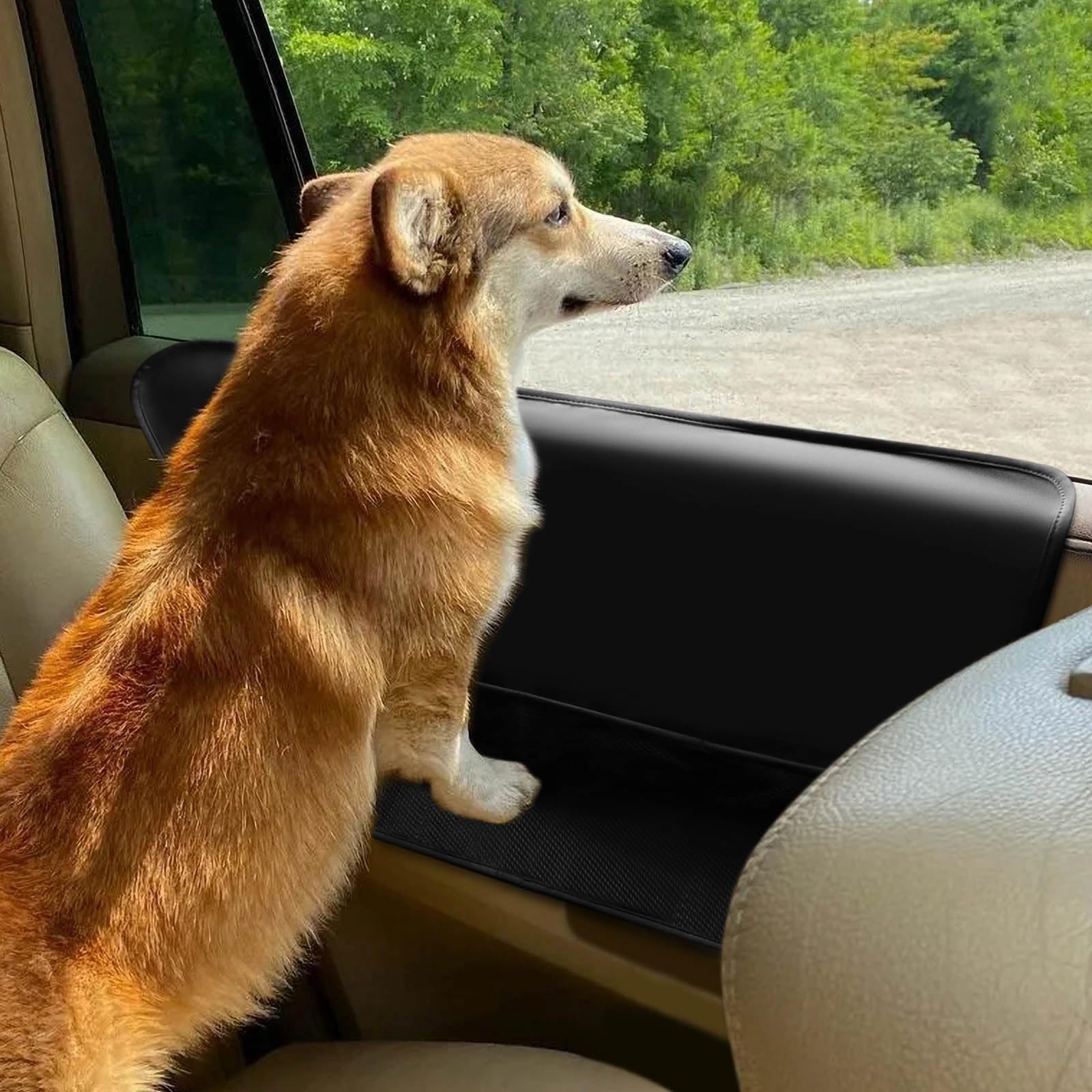 Autotürschutz für Hunde, wasserdicht, kratzfest, mit Netztaschen für Snacks und Spielzeug, Fahrzeugtürschutz für Autos, LKWs, SUVs, 2 Stück