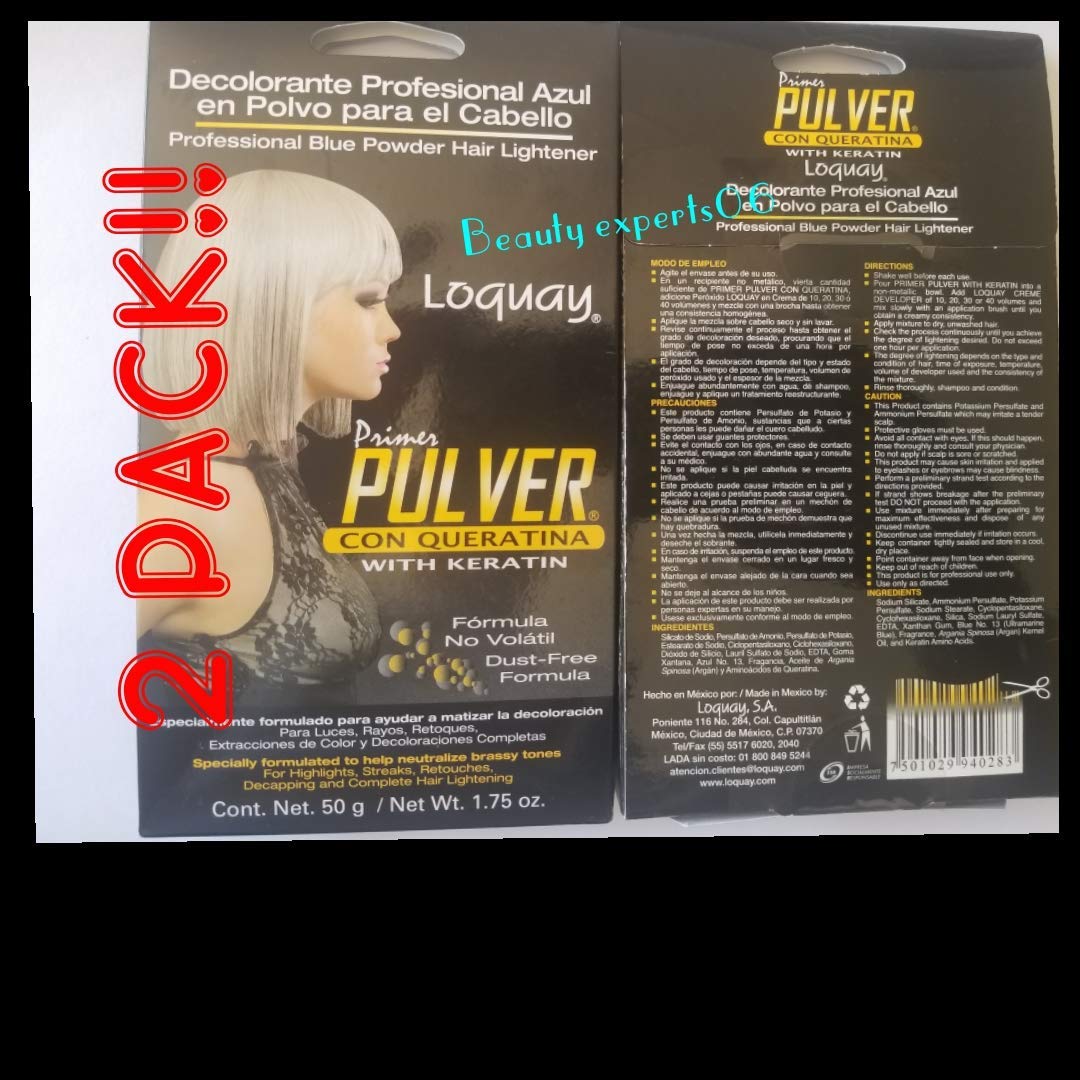 Amazon.com: 2 PACK!! First Pulver Bleach with Keratin 50 gr/Primer Pulver  Decolorante con Queratina 50 gr : Everything Else