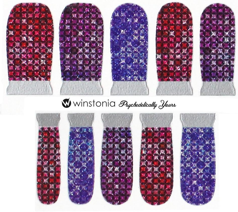 Winstonia Designer Nail Wrap Strips - Psychedelically Yours