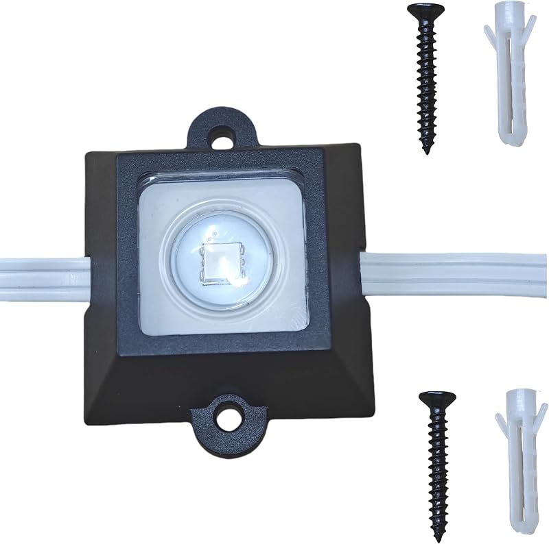 36/72/108 Light Clips Mounts Bracket Compatible with Govee Outdoor Lights(H705), 80 Packs,160 Screws,Black