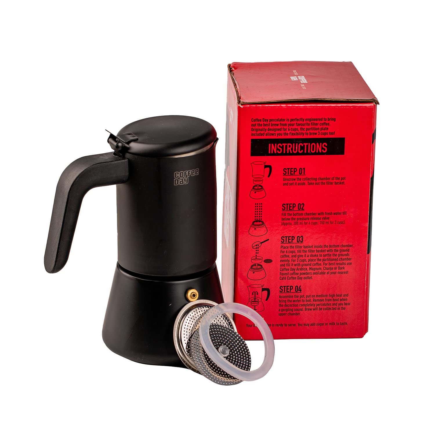 Buy Coffee Day Coffee Espresso Coffee Maker 6 Cups Online at Low