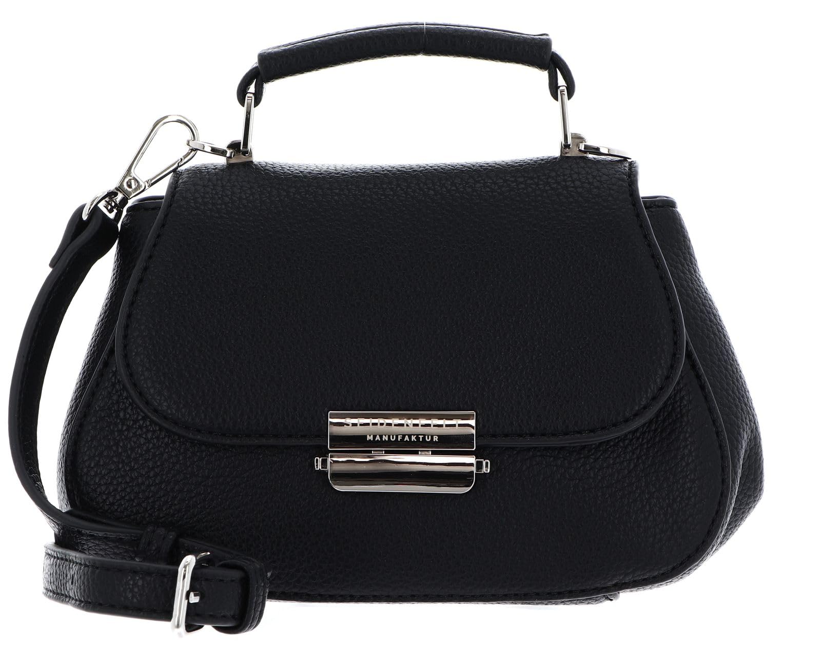 Sac à main de luxe minimaliste SEIDENFELT Bjuv Small noir mat