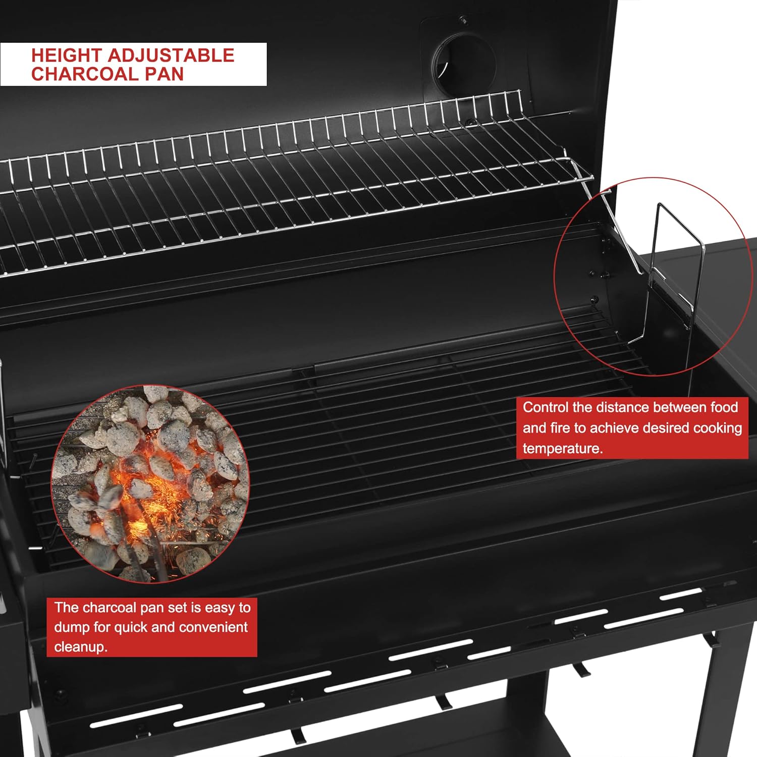 Royal Gourmet Barrel Charcoal Grill with Front Kenya Ubuy