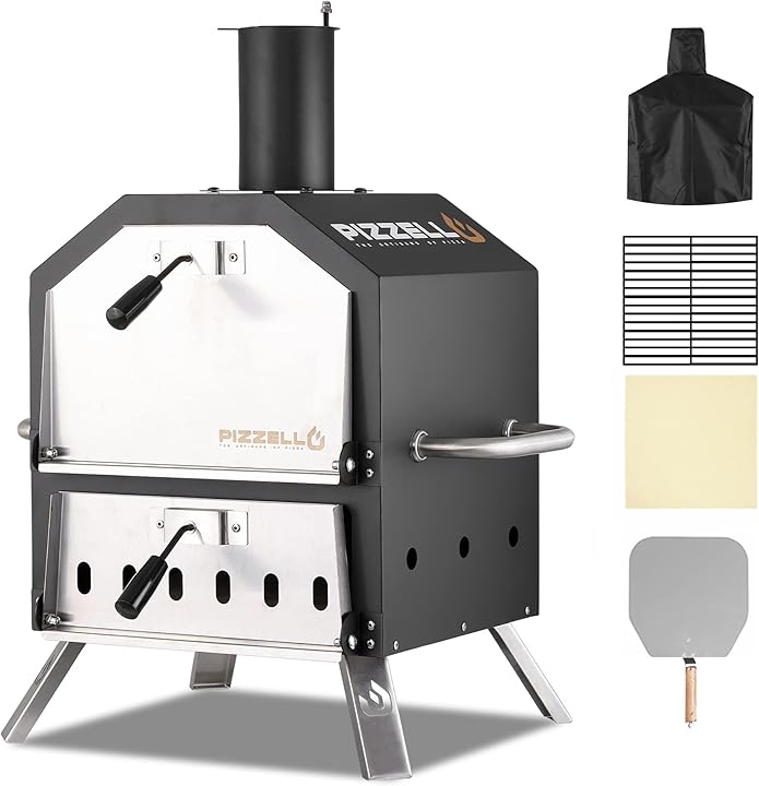 Forno per pizza all`aperto forno per pizza a legna per cucinare 2 pizze pizzello UK50008