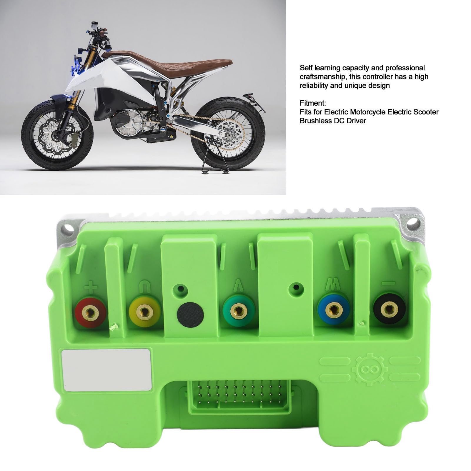 Ausla 72V 200A Bezszczotkowy Kontroler Sinusoidalny Silnika Prądu Stałego z funkcją Samouczenia się do Motocykla Elektrycznego i QSMotor 1500W