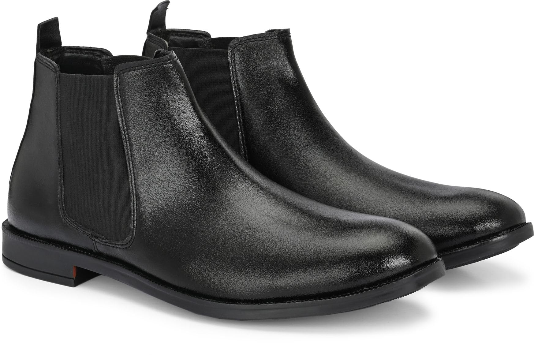 asteroid Men's Classic Leather Chelsea Boots Sleek Slip-On Ankle Dress Boots Featuring Elastic Side Panels and Pull Tabs-picture-14