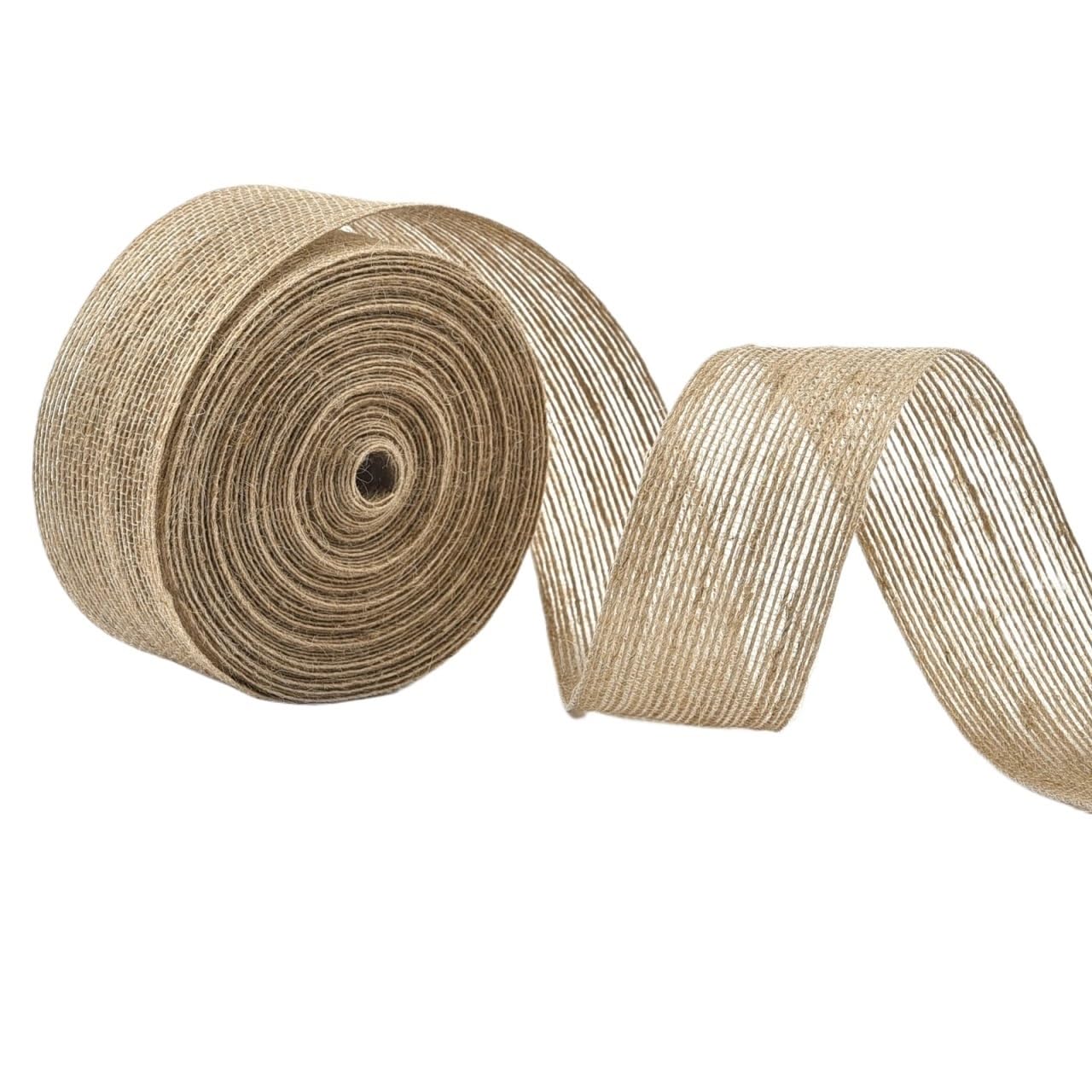 Hessian 0.6-5cm Natural Burlap Fabric Jute Craft Ribbon Lace for Wrapping Rustic Vintage Wedding Decor 10Meter(3.8cm)