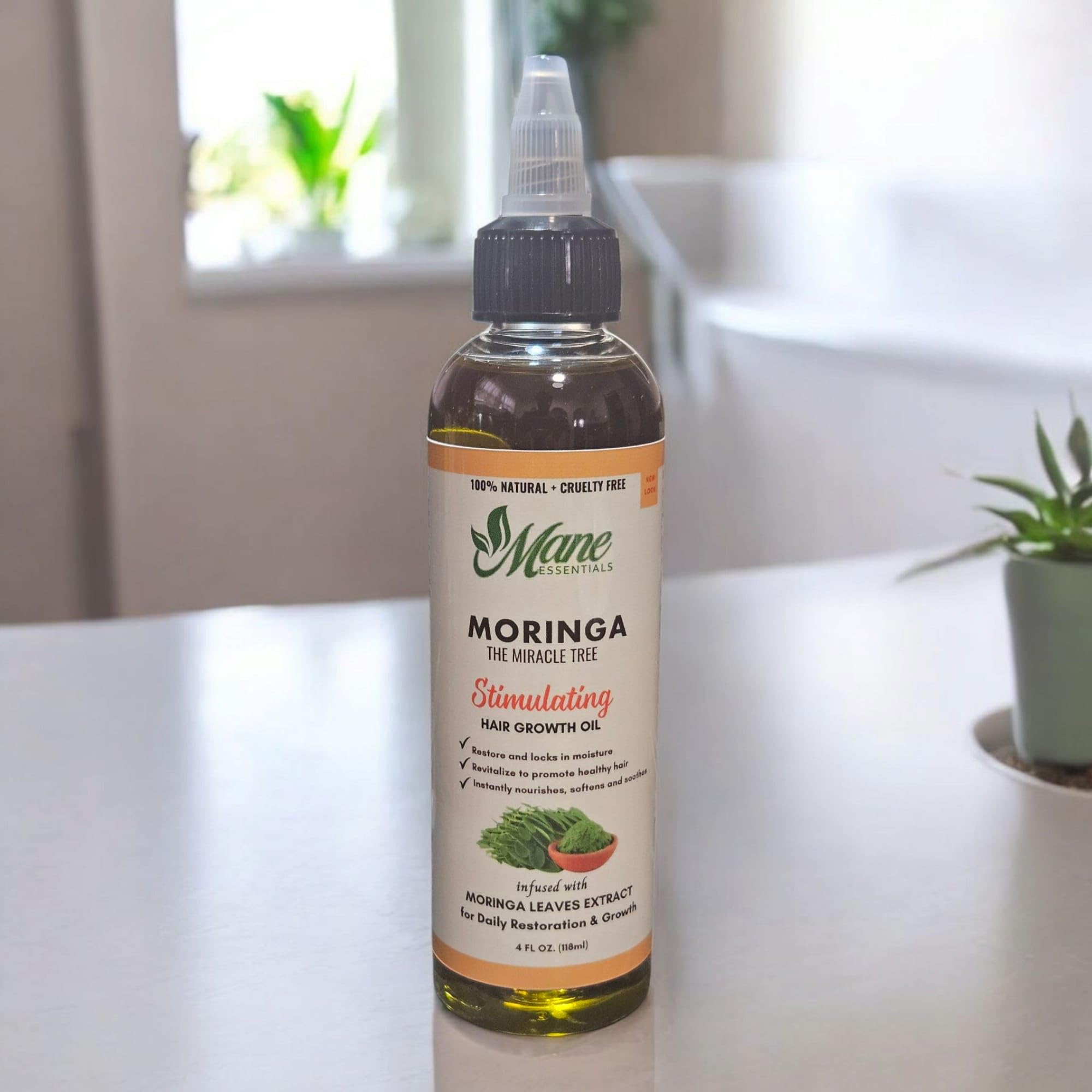 Moringa Extreme Hair Growth Formula, Powered by Moringa Powder, 4 Fl Oz