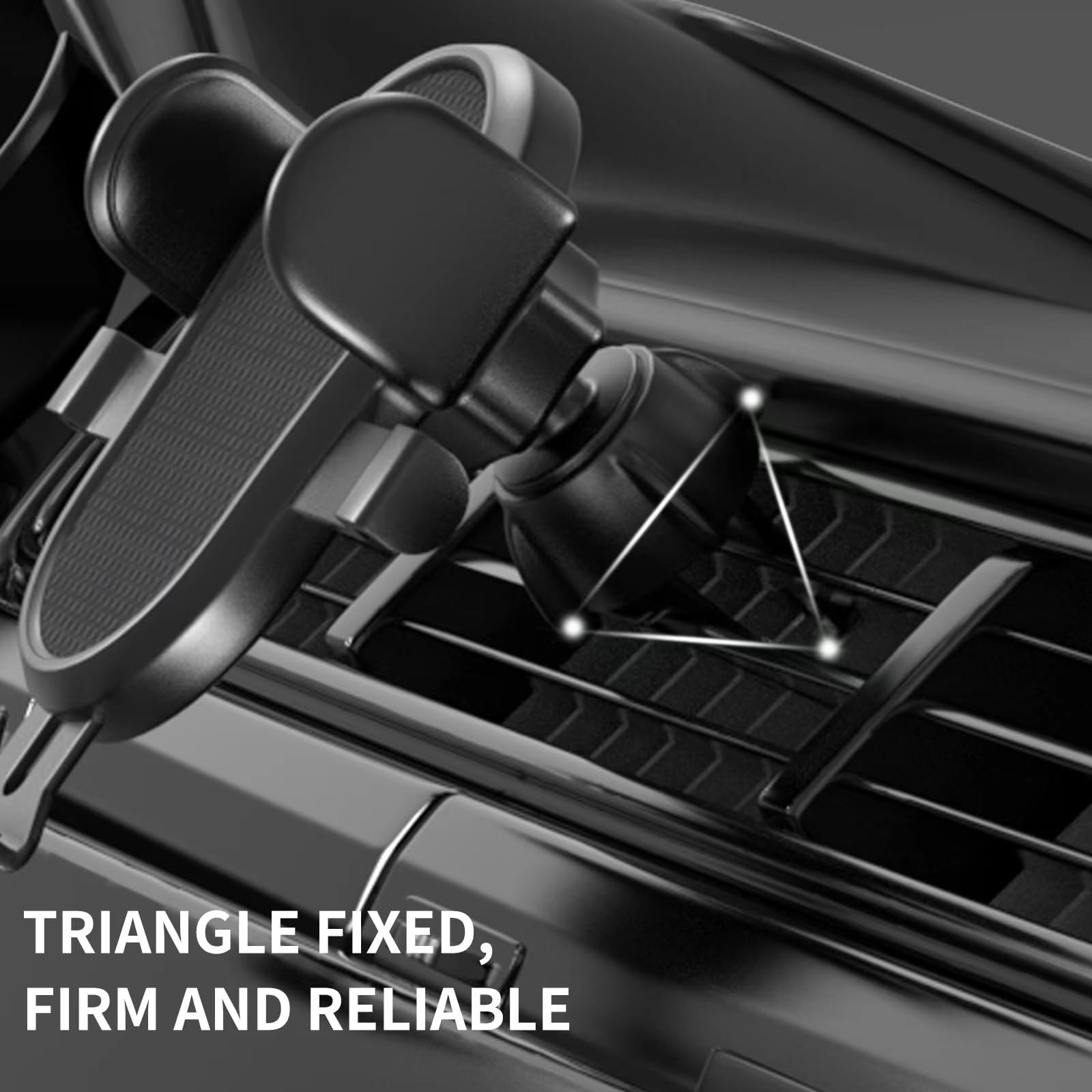 Soporte de teléfono para rejilla de ventilación de coche [soportes de teléfono mejorados] Soporte de teléfono de coche manos libres para teléfono inteligente, [soporte de coche para iPhone]