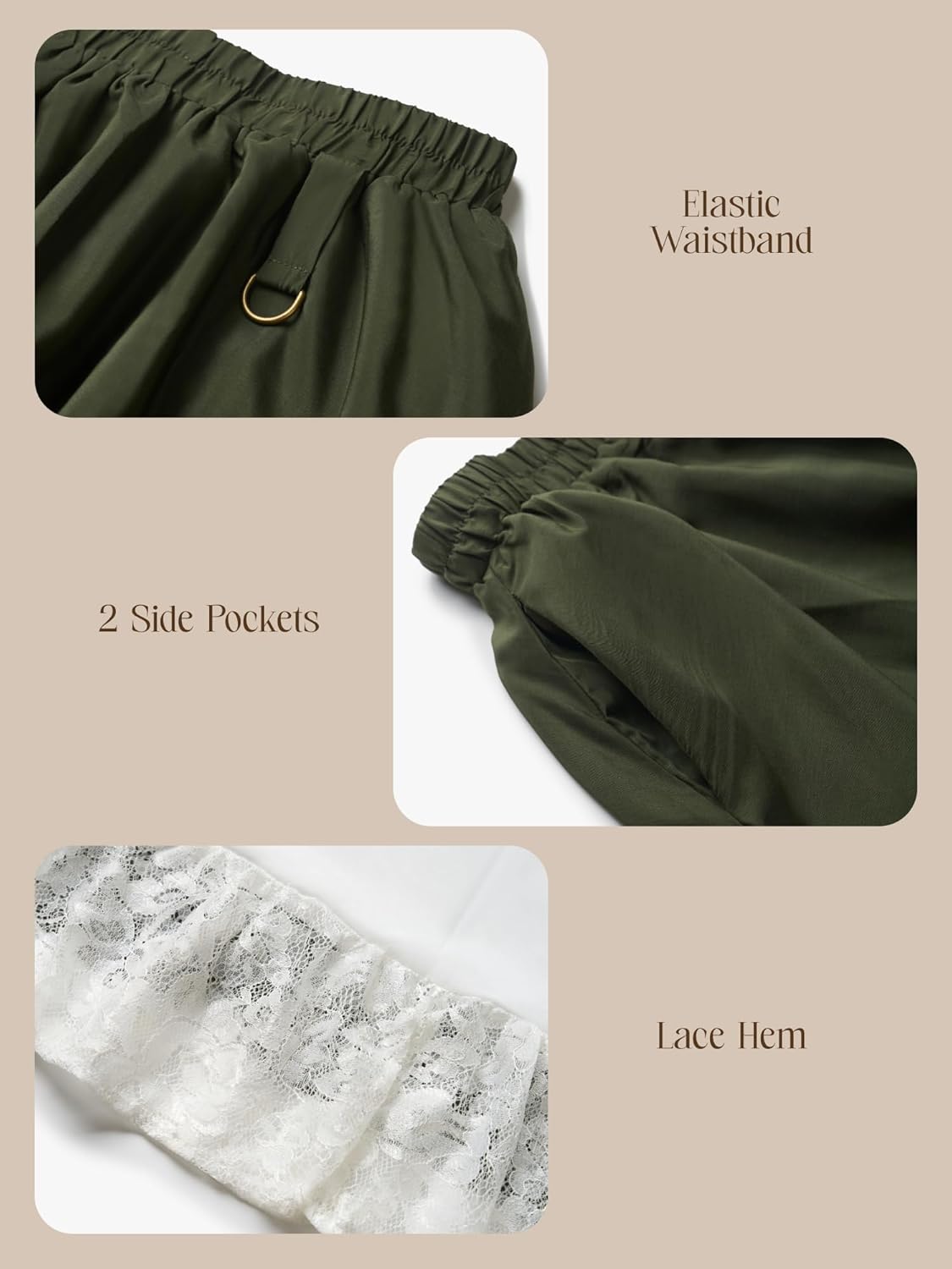 YESSA Womens Renaissance Flowy Fairy Skirt,Lace Layer Ren Faire Maxi Skirt,High Waist Medieval Pirate Skirt with Pocket - Image 5