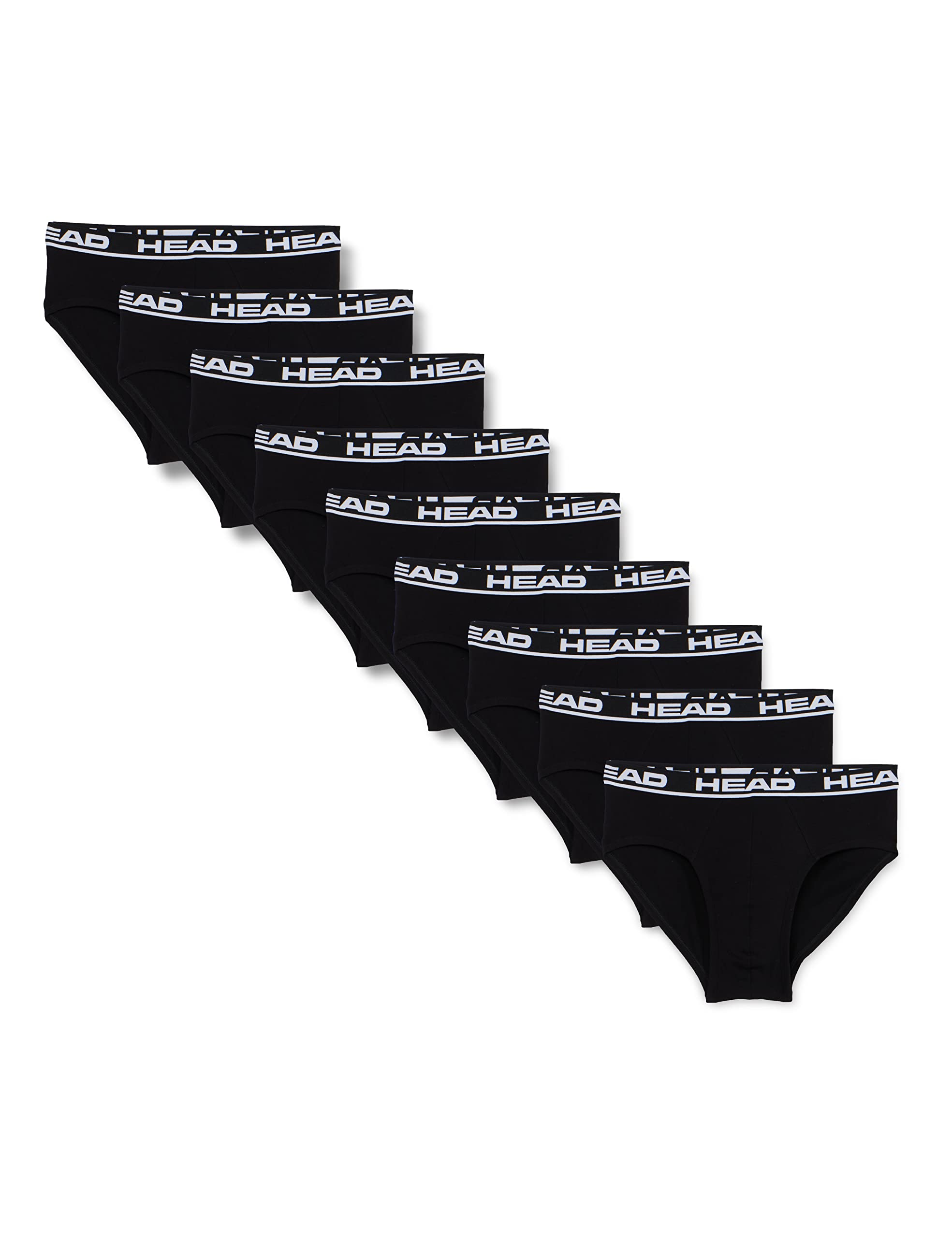 HEAD Herren Brief Unterwäsche, Schwarz, M (9er Pack)