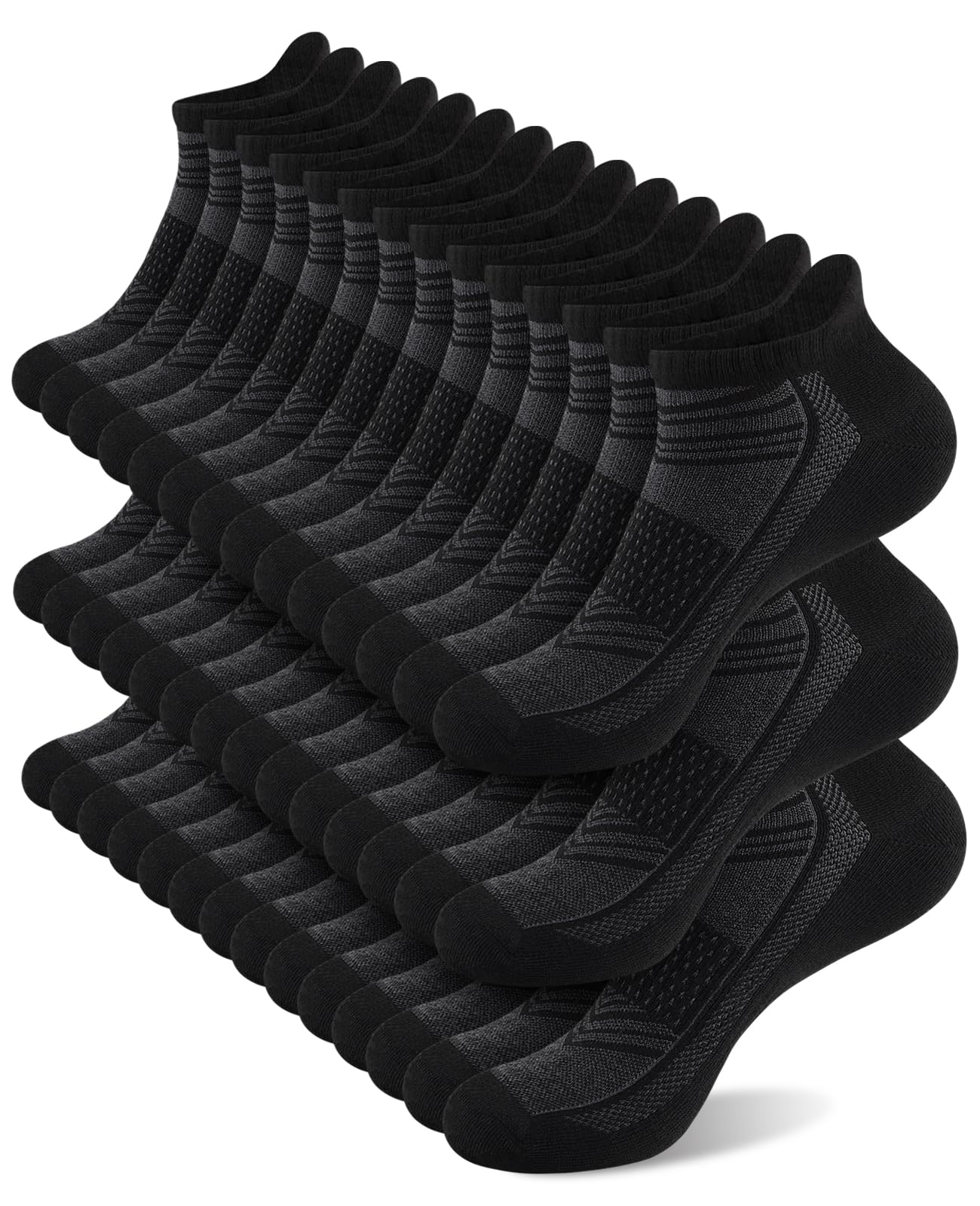 14 Pairs Mens Womens Ankle Socks Breathable Casual Low Cut Short Socks for Men Women with Heel Tab